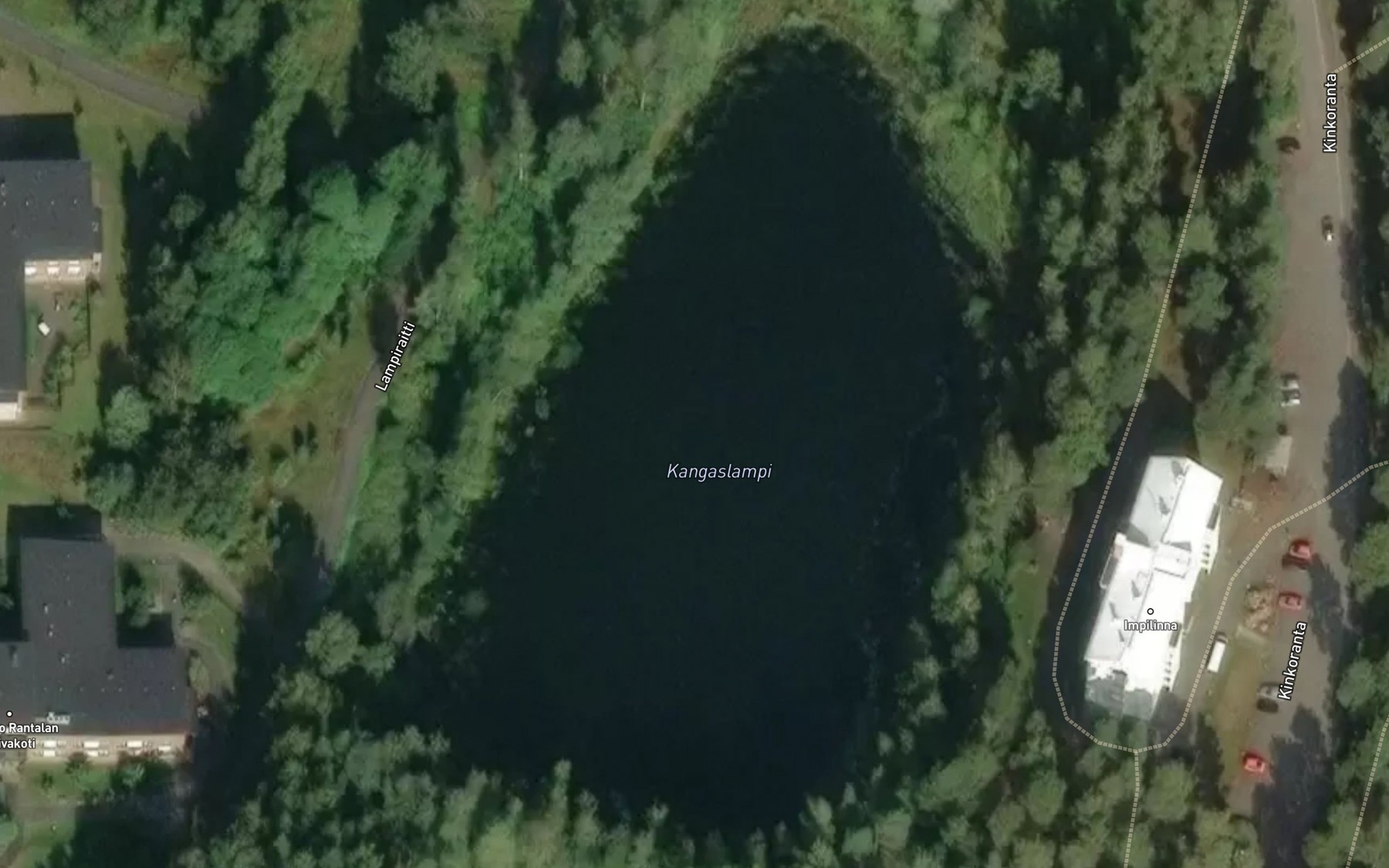 Satellite map of the Kangaslampi