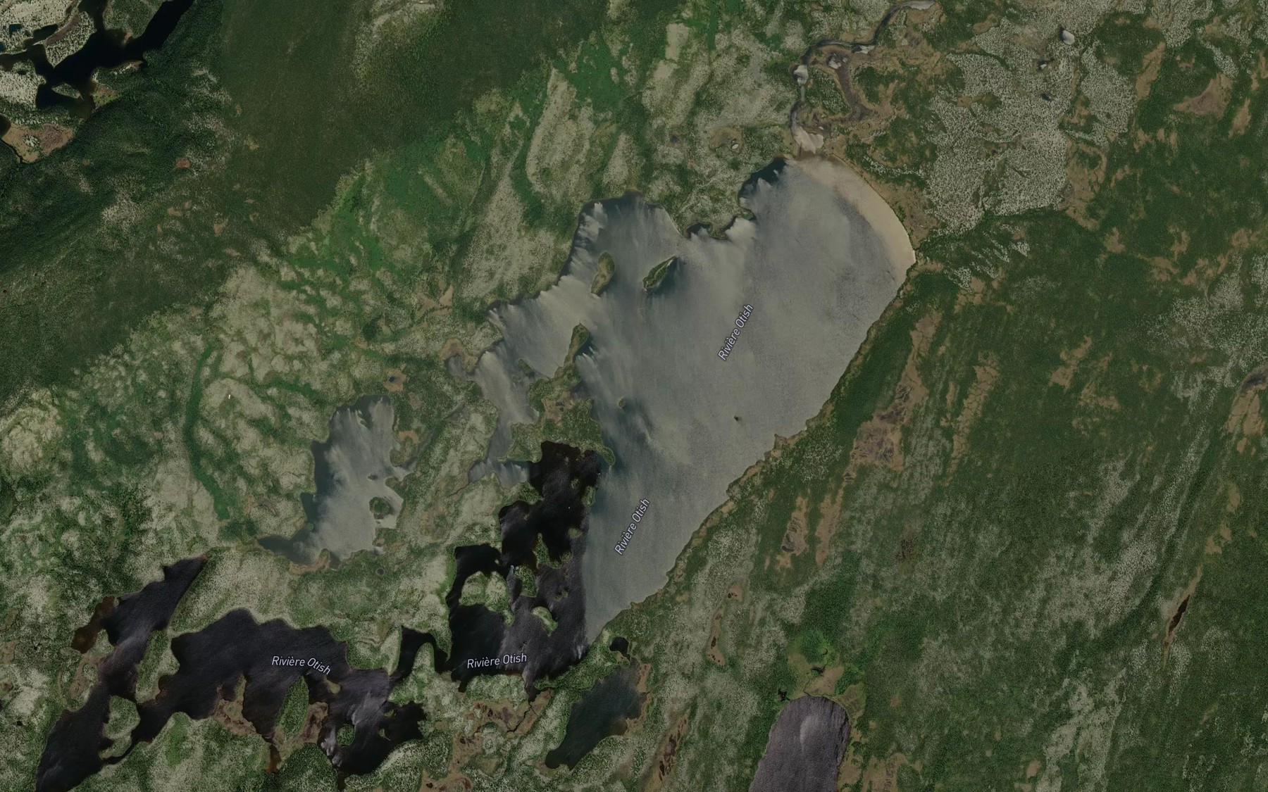 Satellite map of the Lac Arthur-Genest