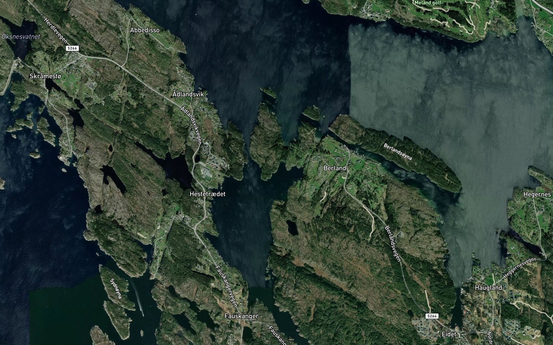 Satellite map of the Nesskarvika