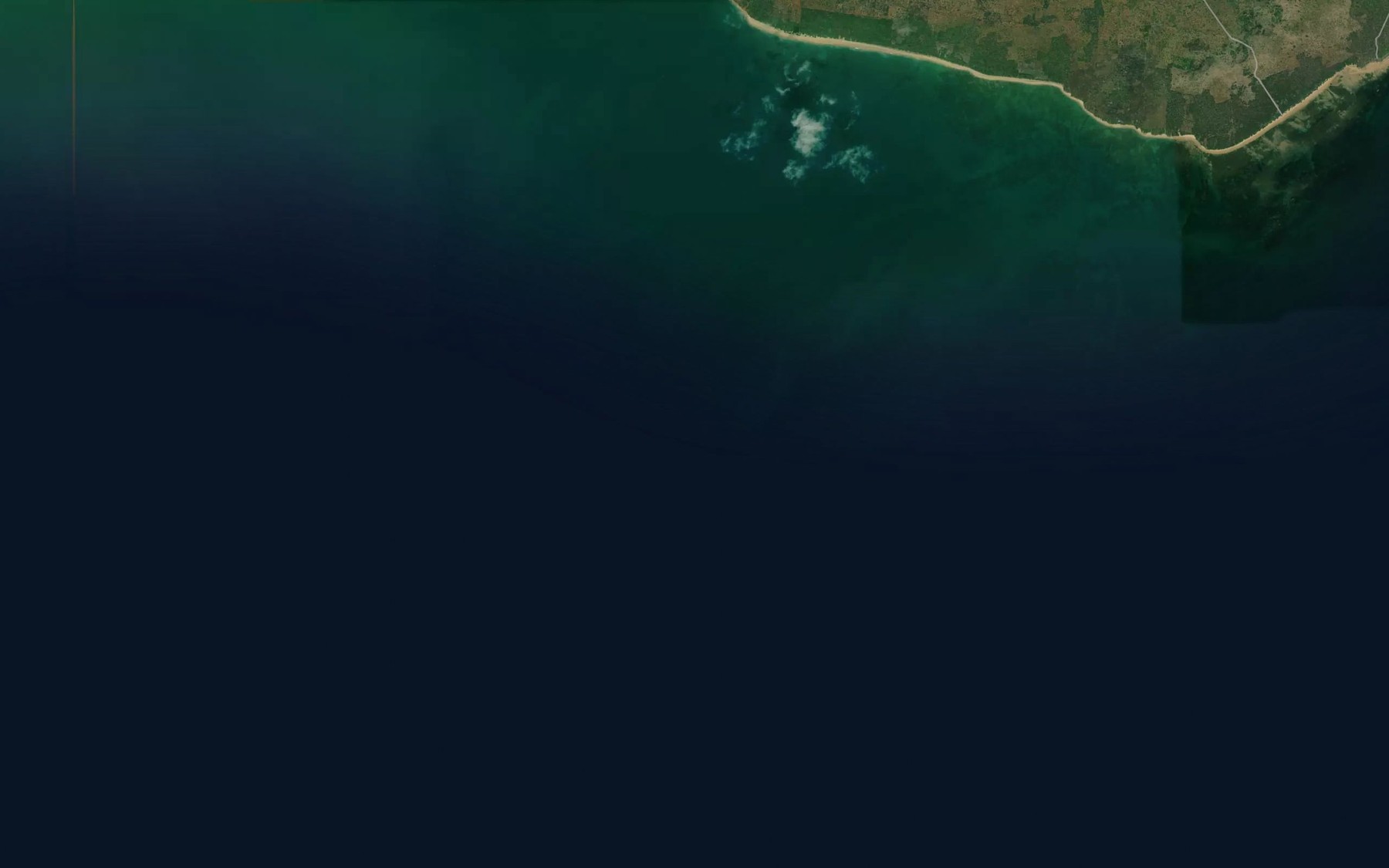 Satellite map of the Lockyer Shoal