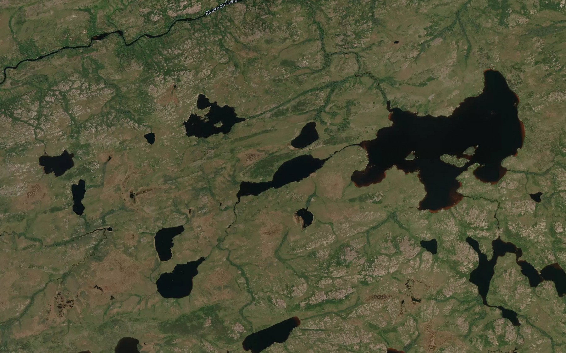 Satellite map of the Lac Kaninautiwat