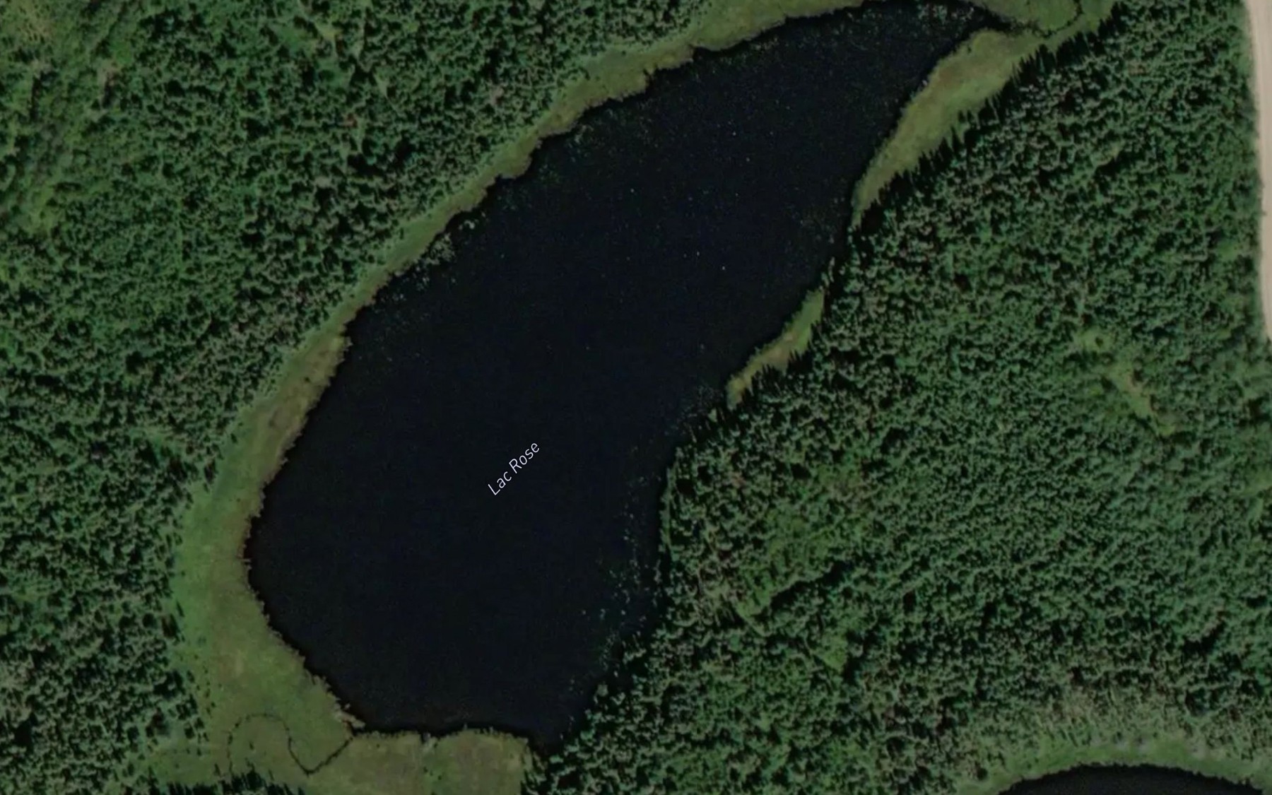 Satellite map of the Lac Rose