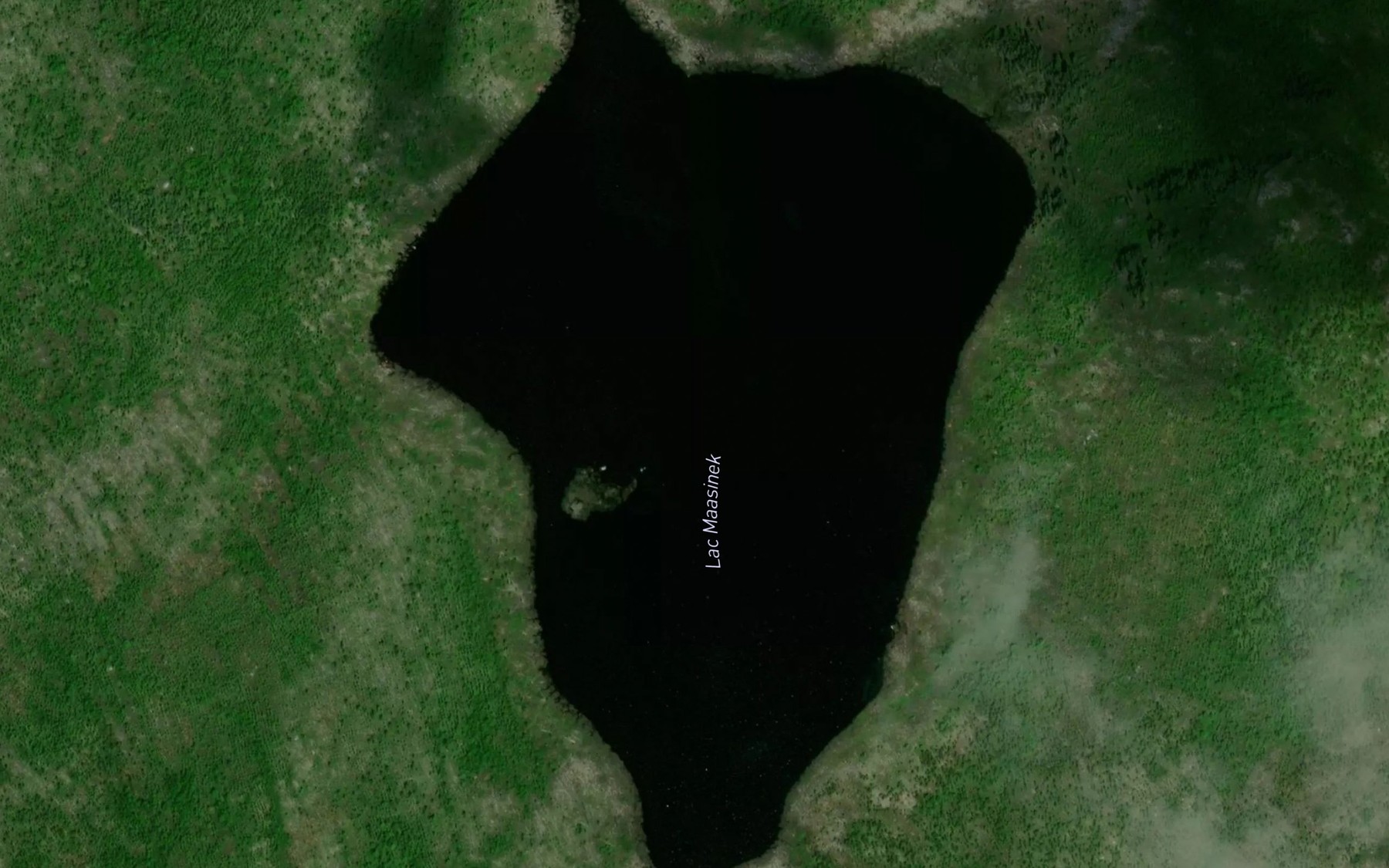 Satellite map of the Lac Maasinek