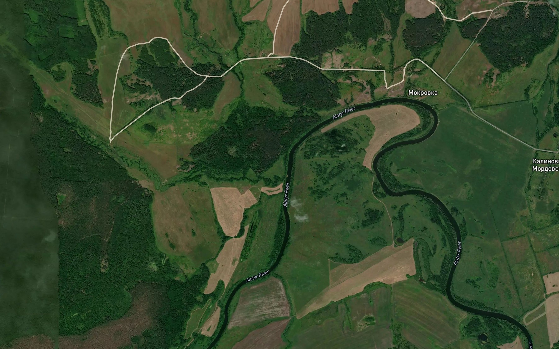 Satellite map of the Changa