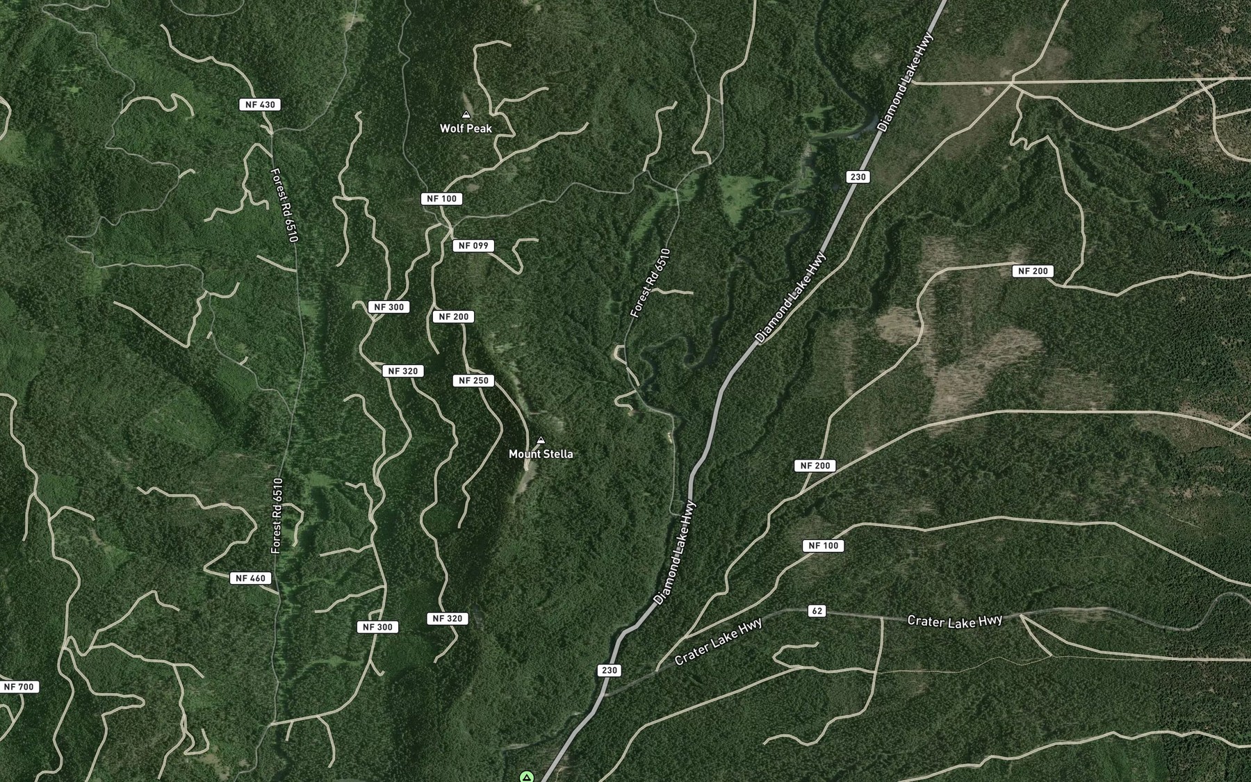 Satellite map of the Browns Creek