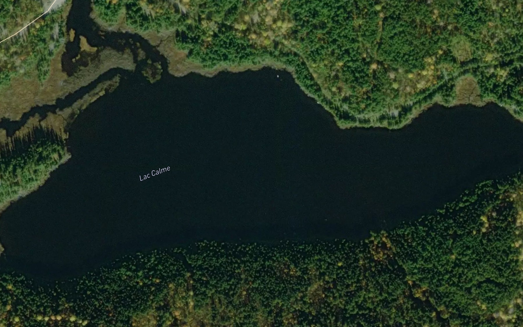 Satellite map of the Lac Calme