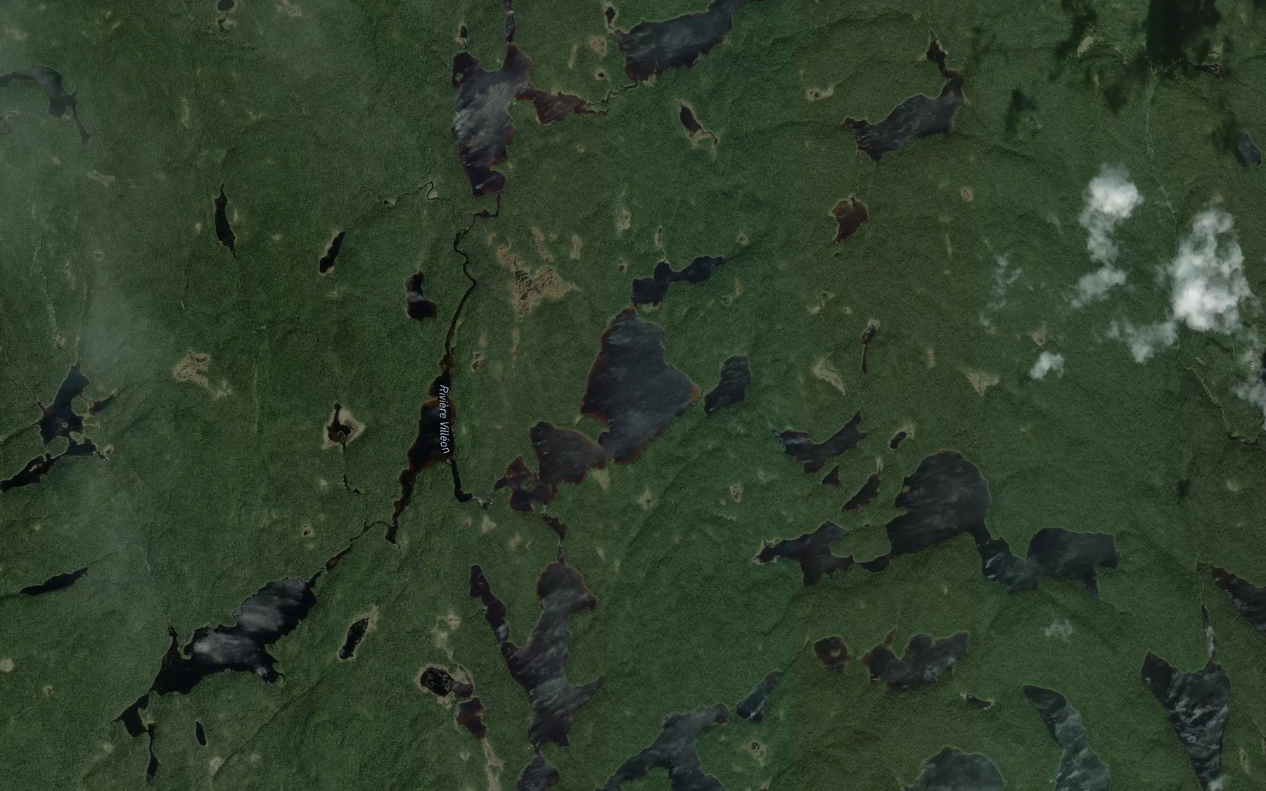 Satellite map of the Lac Homard