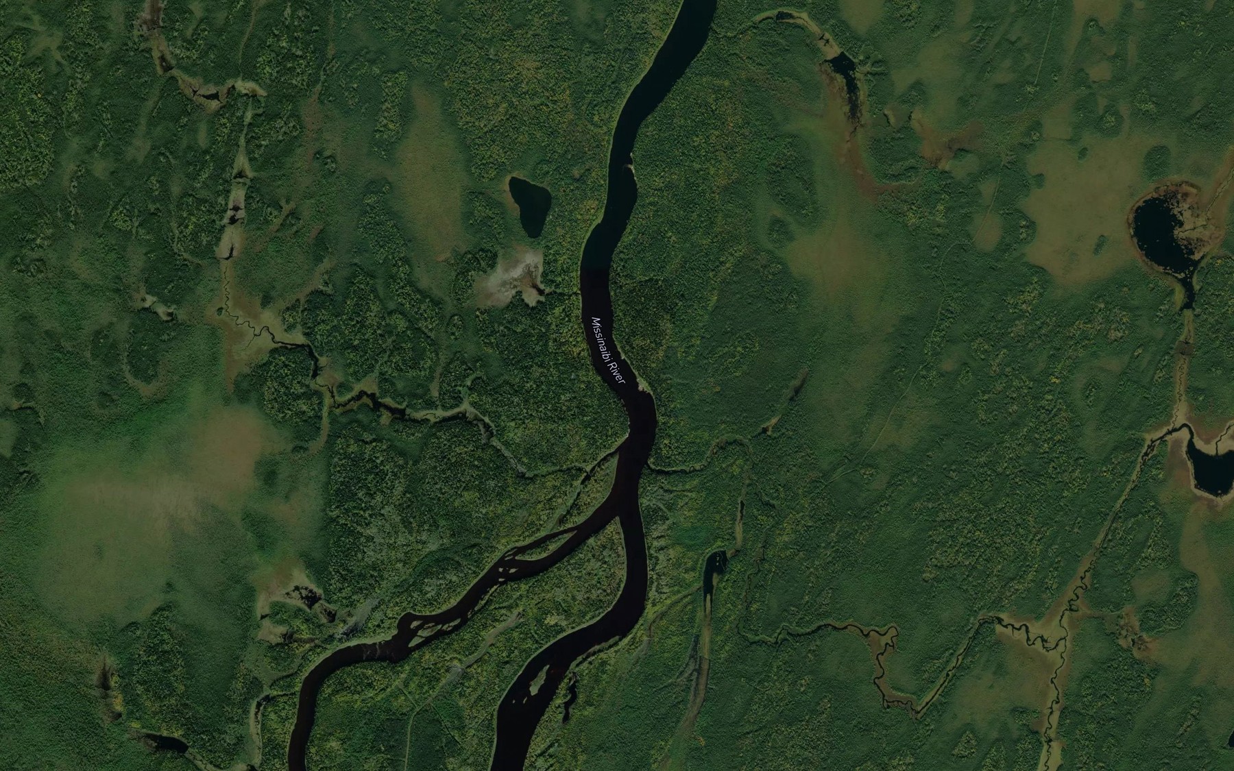 Satellite map of the Goldwin Creek