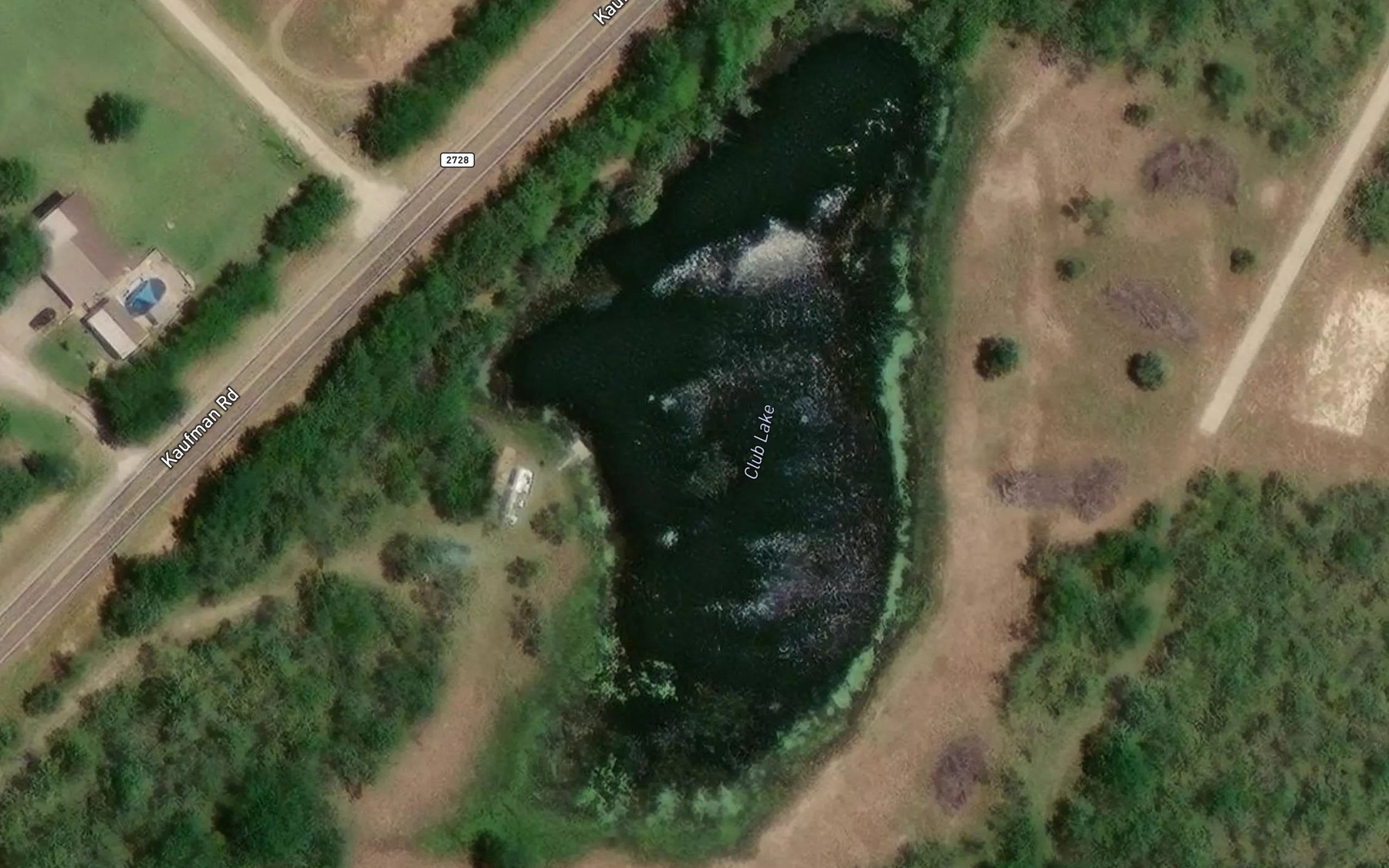 Satellite map of the Club Lake