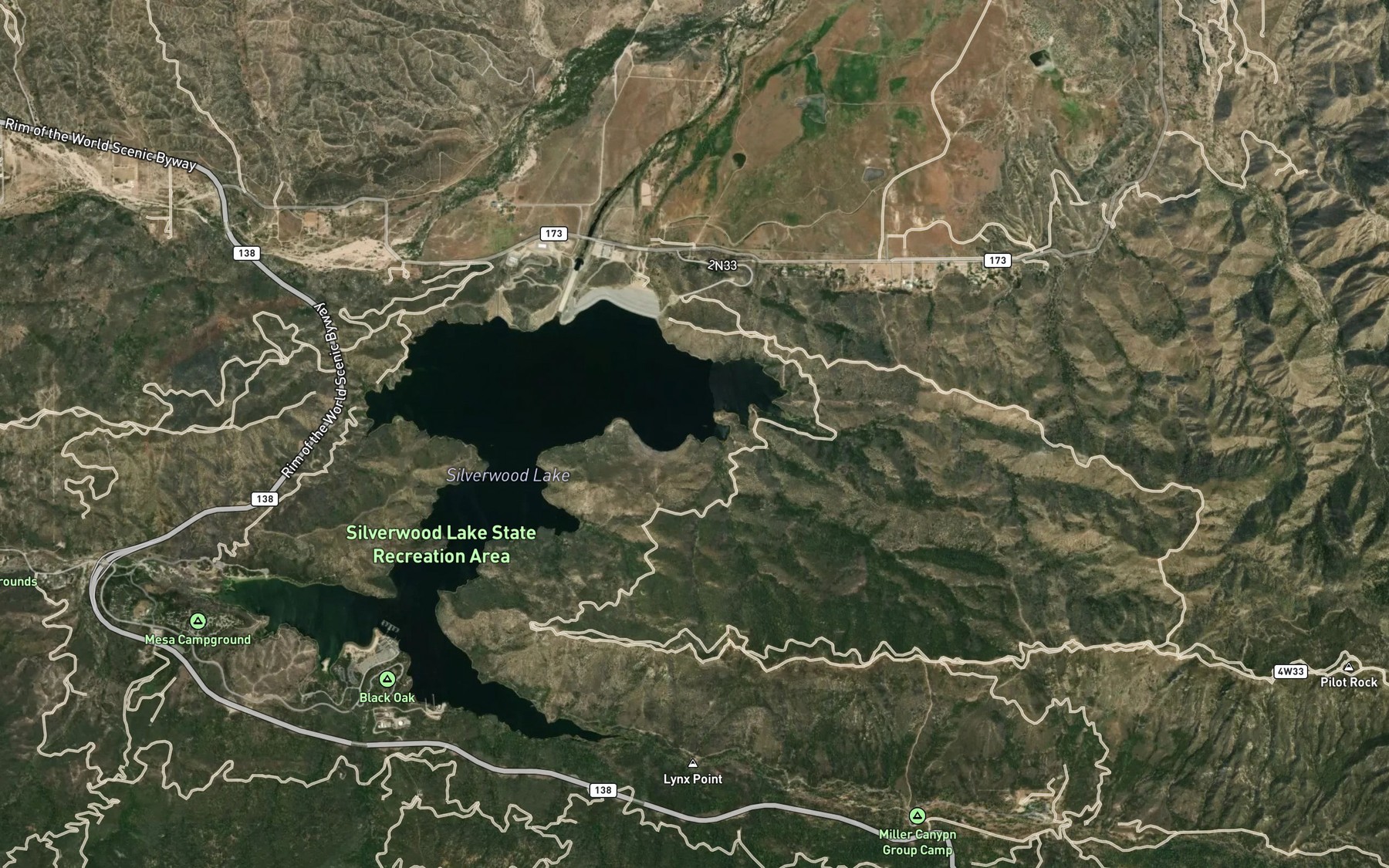 Satellite map of the Spot 8
