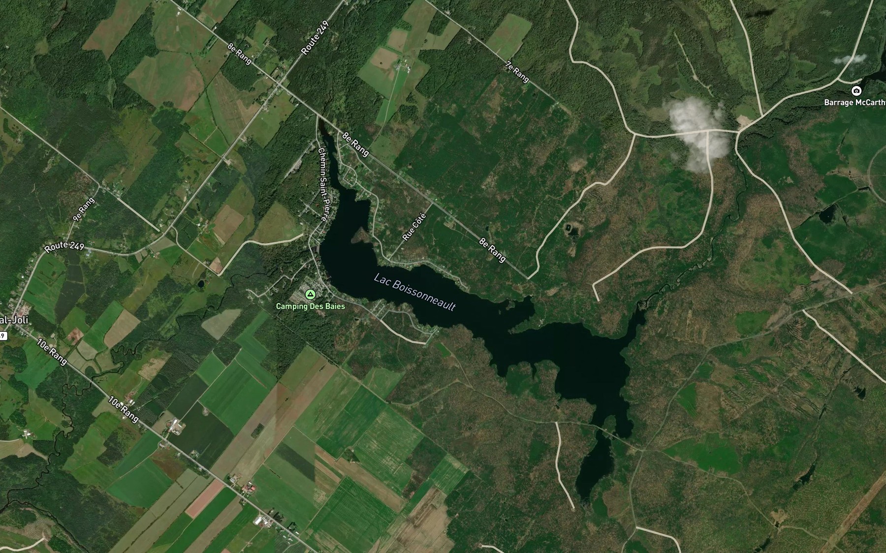 Satellite map of the Baie Larochelle
