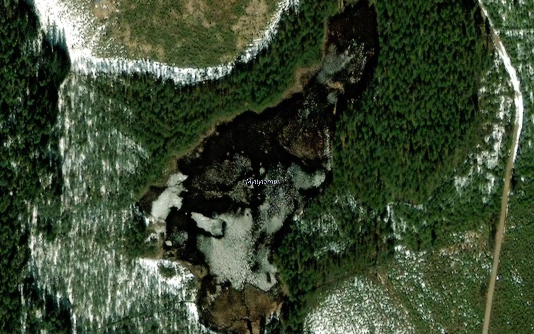 Satellite map of the Myllylampi
