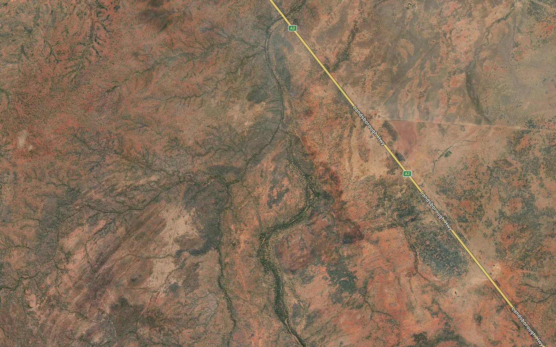 Satellite map of the Roberts Creek