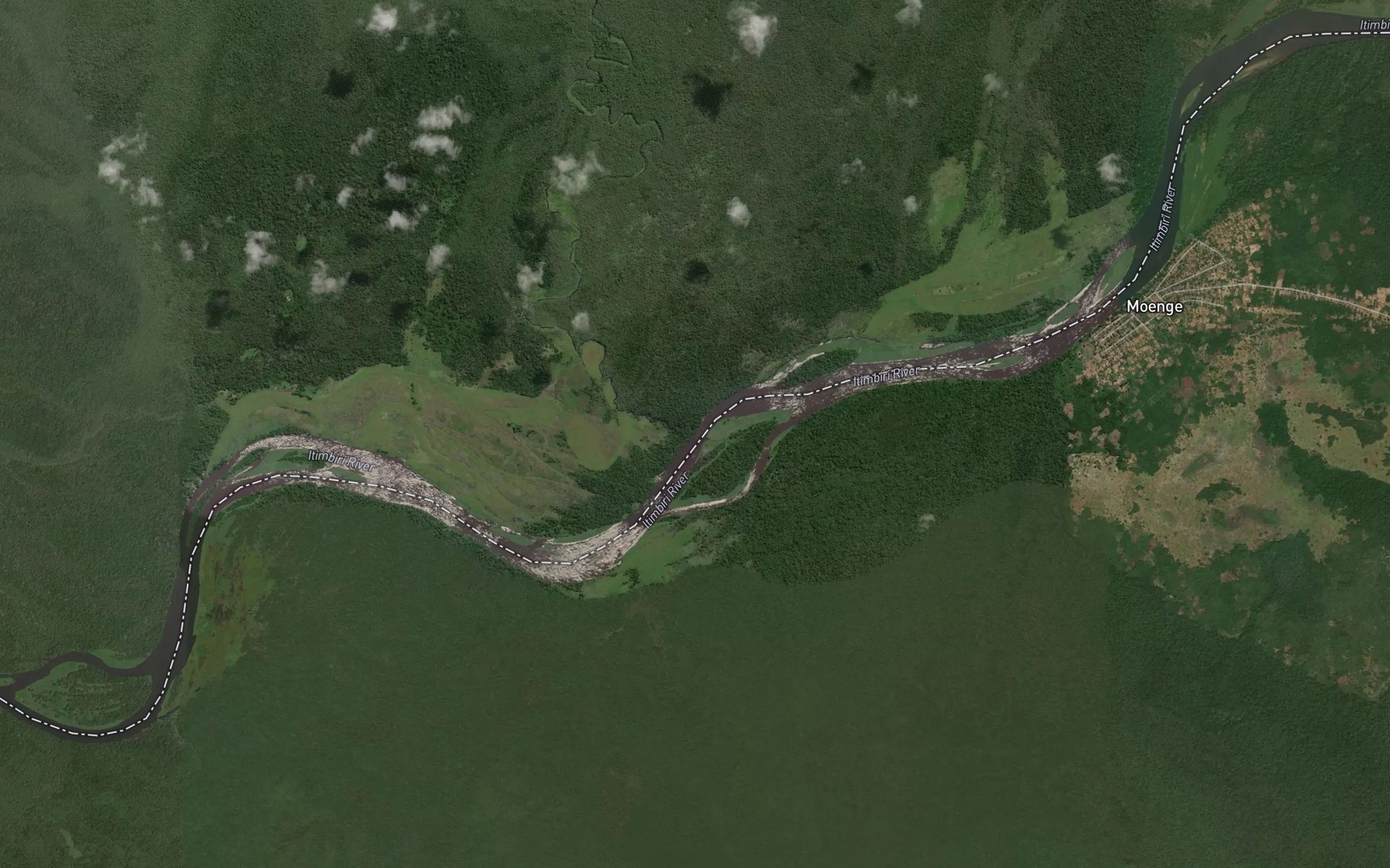Satellite map of the Gwolo