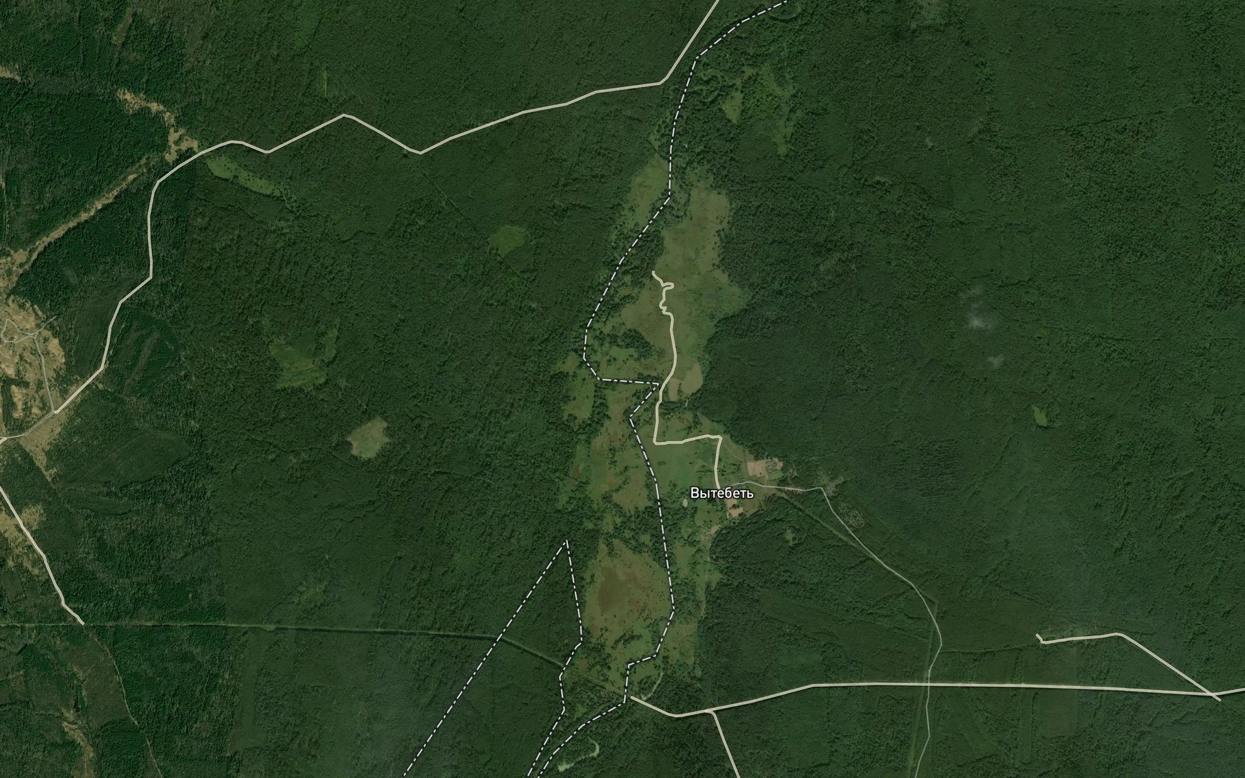 Satellite map of the Klinok