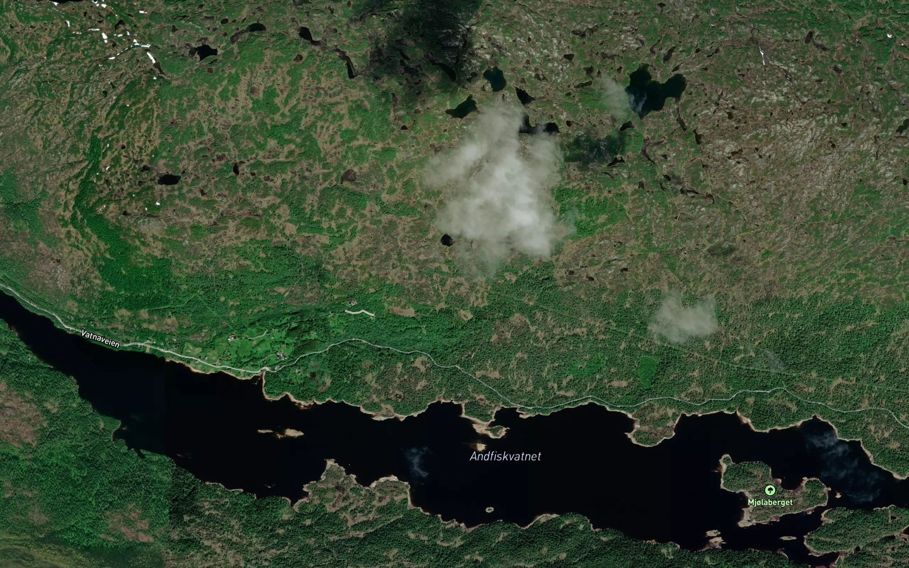 Satellite map of the Sagbekken