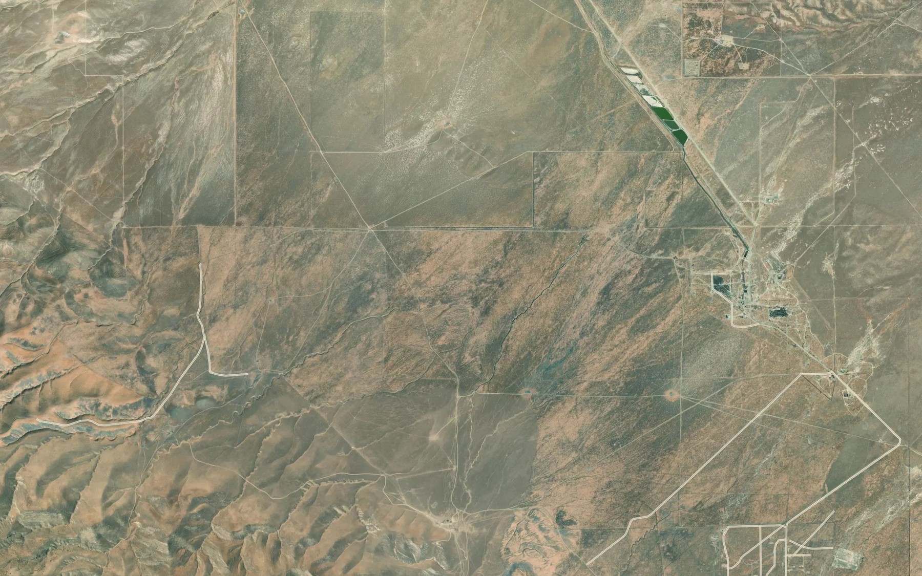 Satellite map of the Devilwater Creek