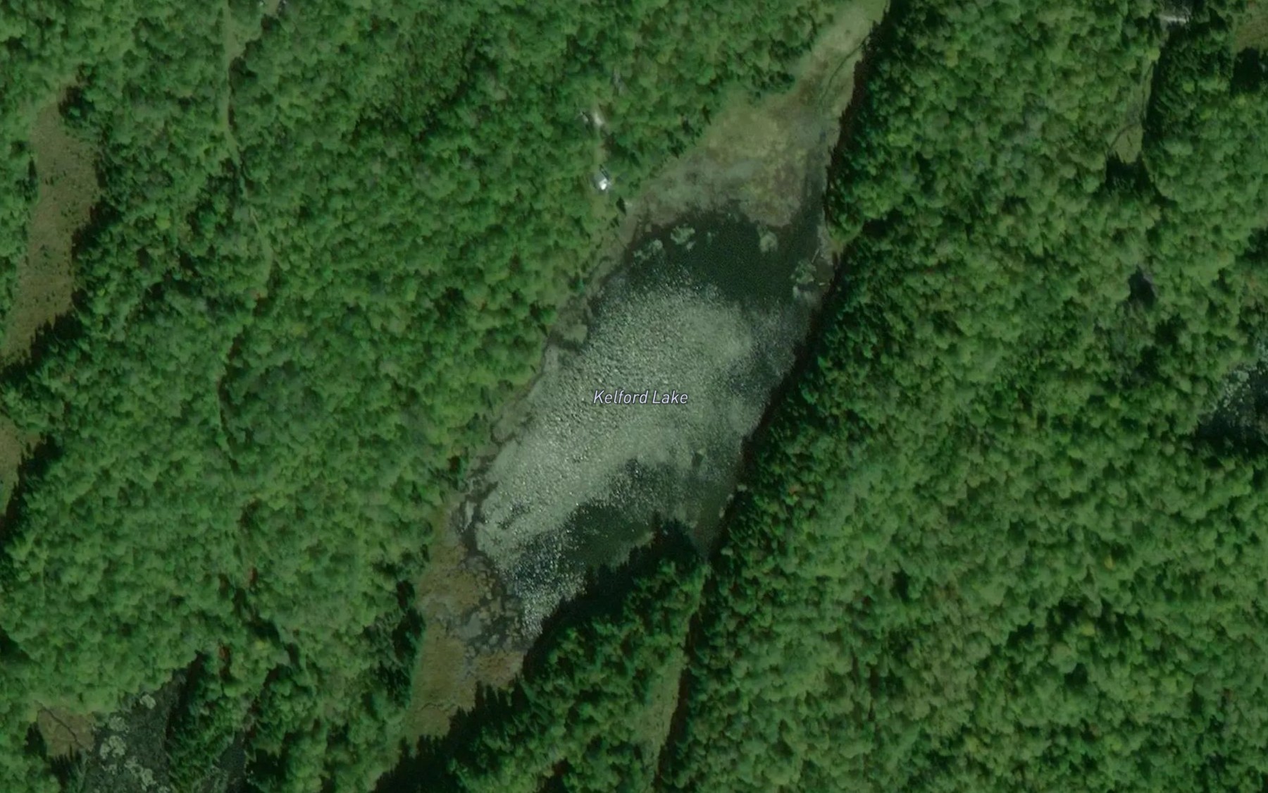 Satellite map of the Kelford Lake