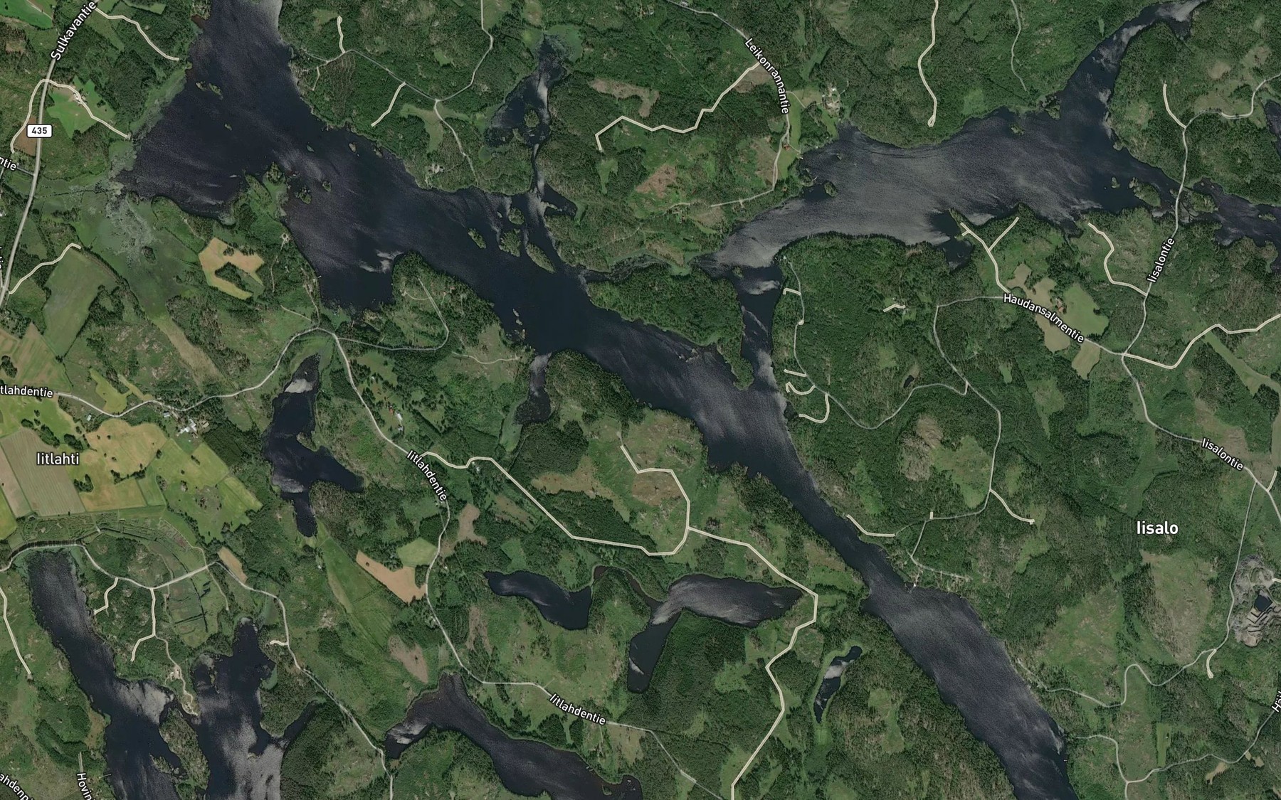 Satellite map of the Ihanteenlahti