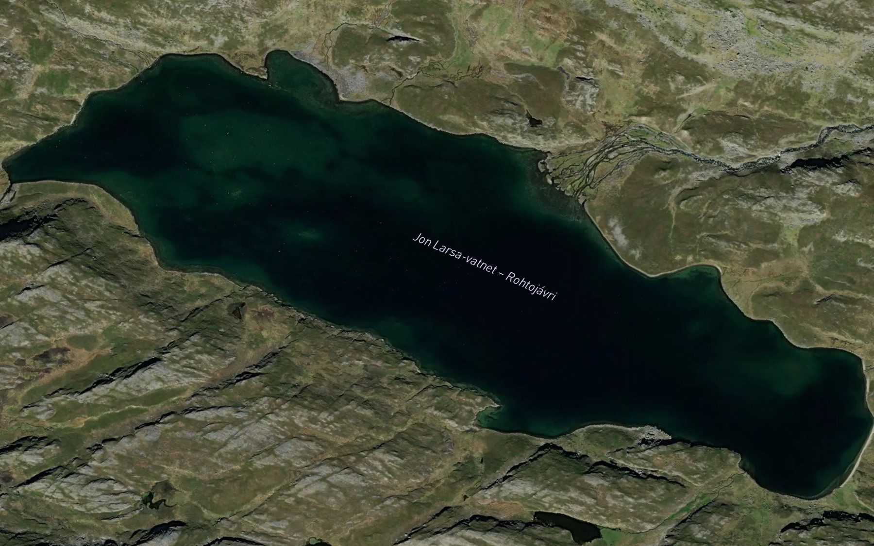 Satellite map of the Jo-Larsavatnet