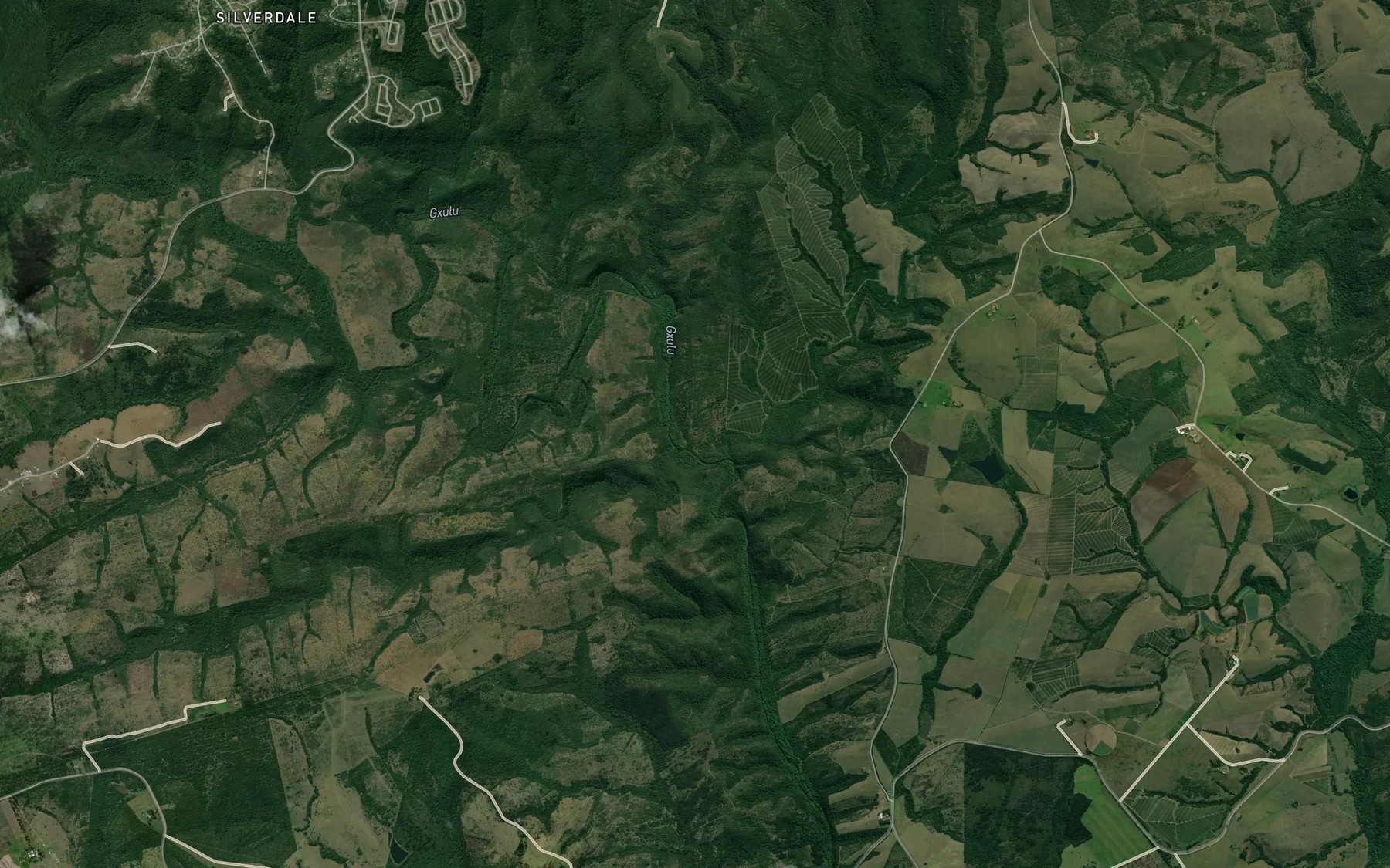 Satellite map of the Duluca