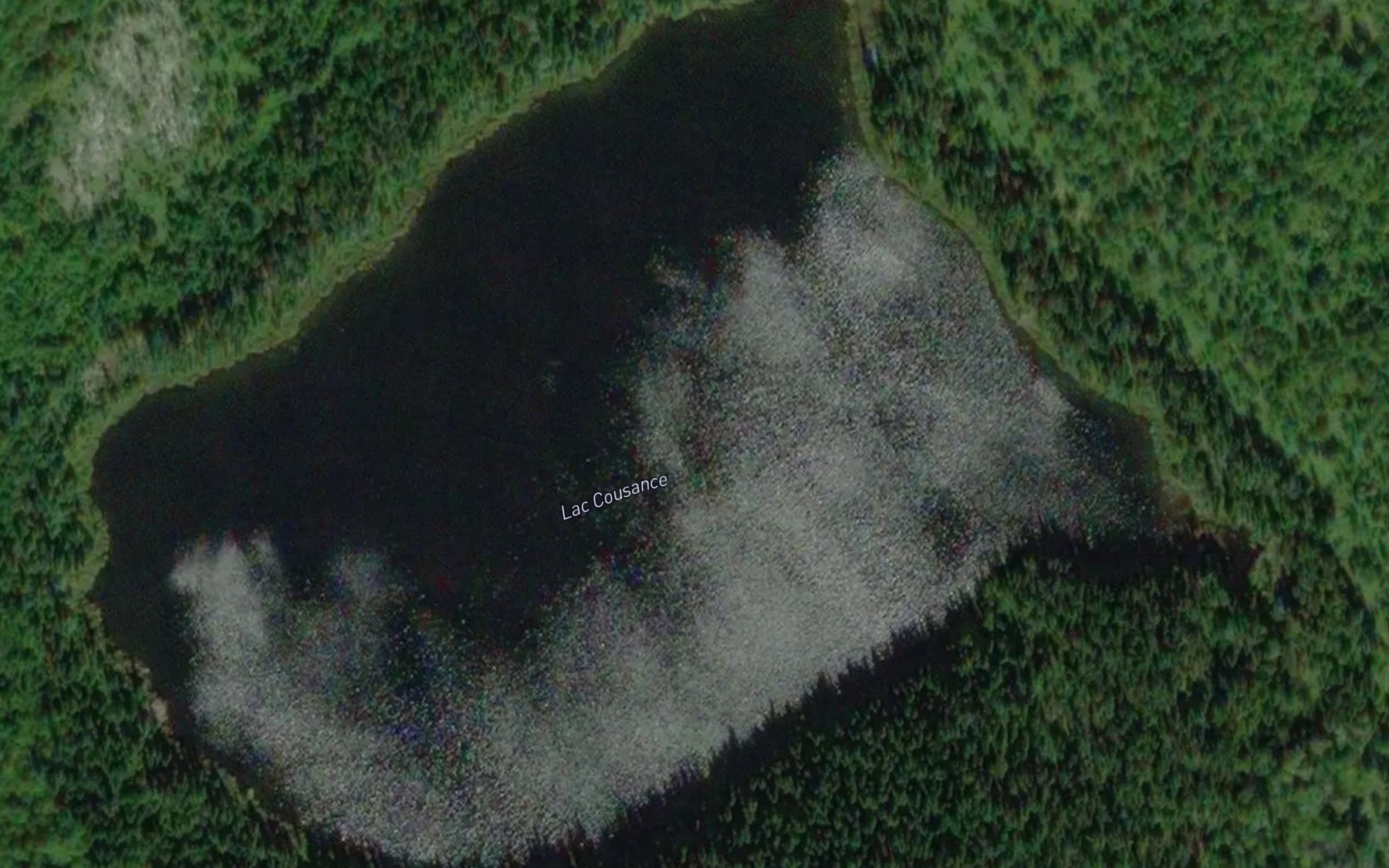 Satellite map of the Lac Cousance