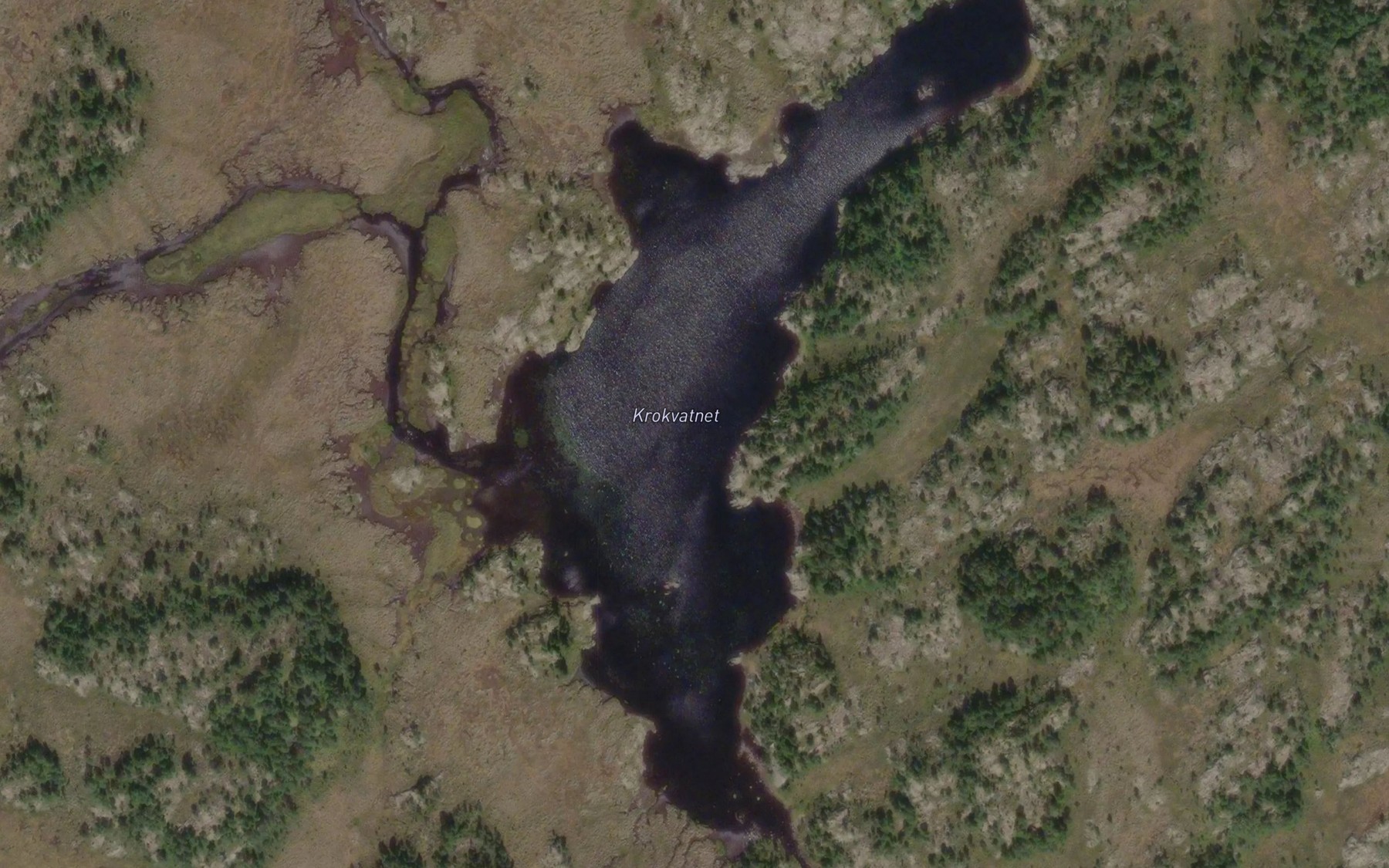Satellite map of the Krokvatnet