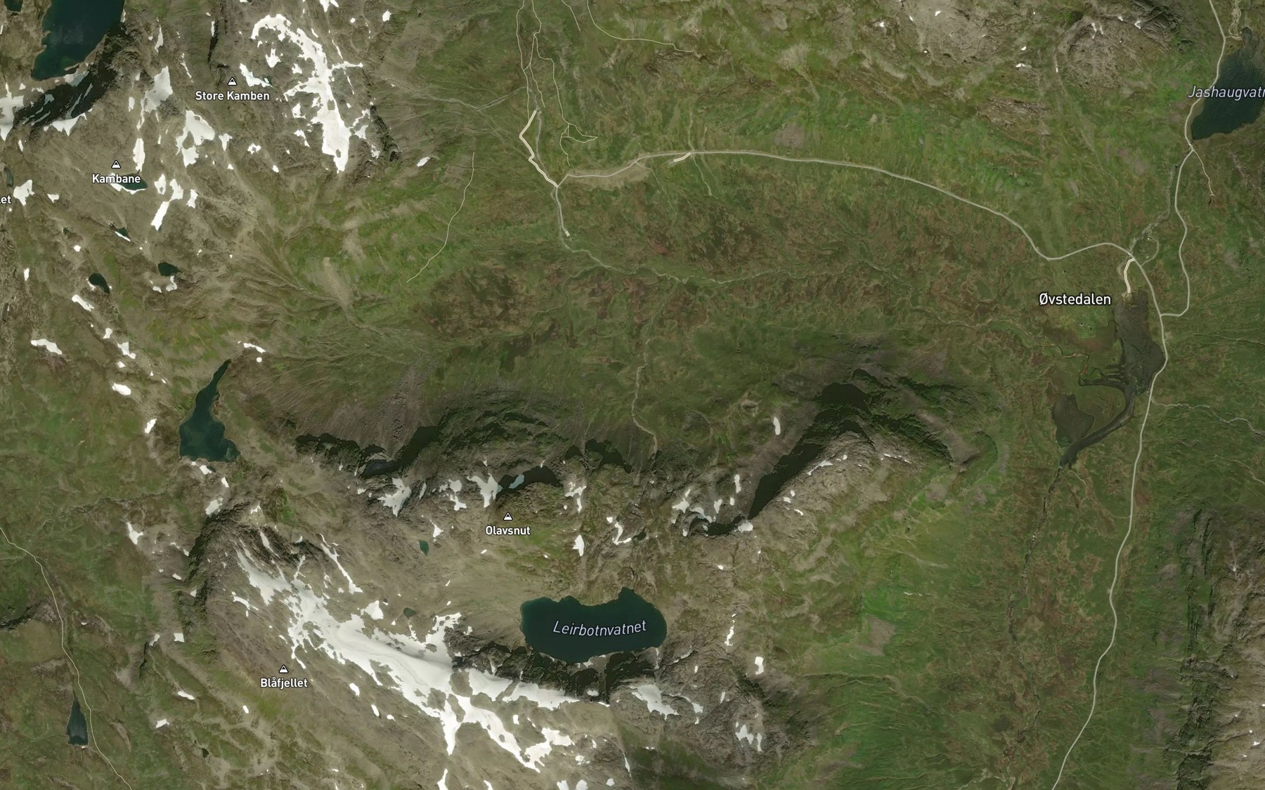 Satellite map of the Leira