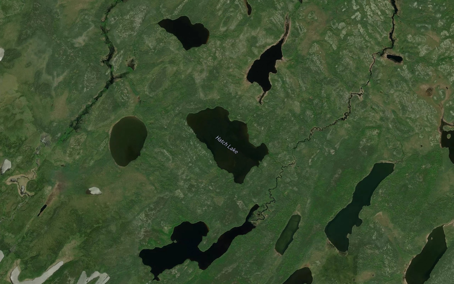 Satellite map of the Hatch Lake