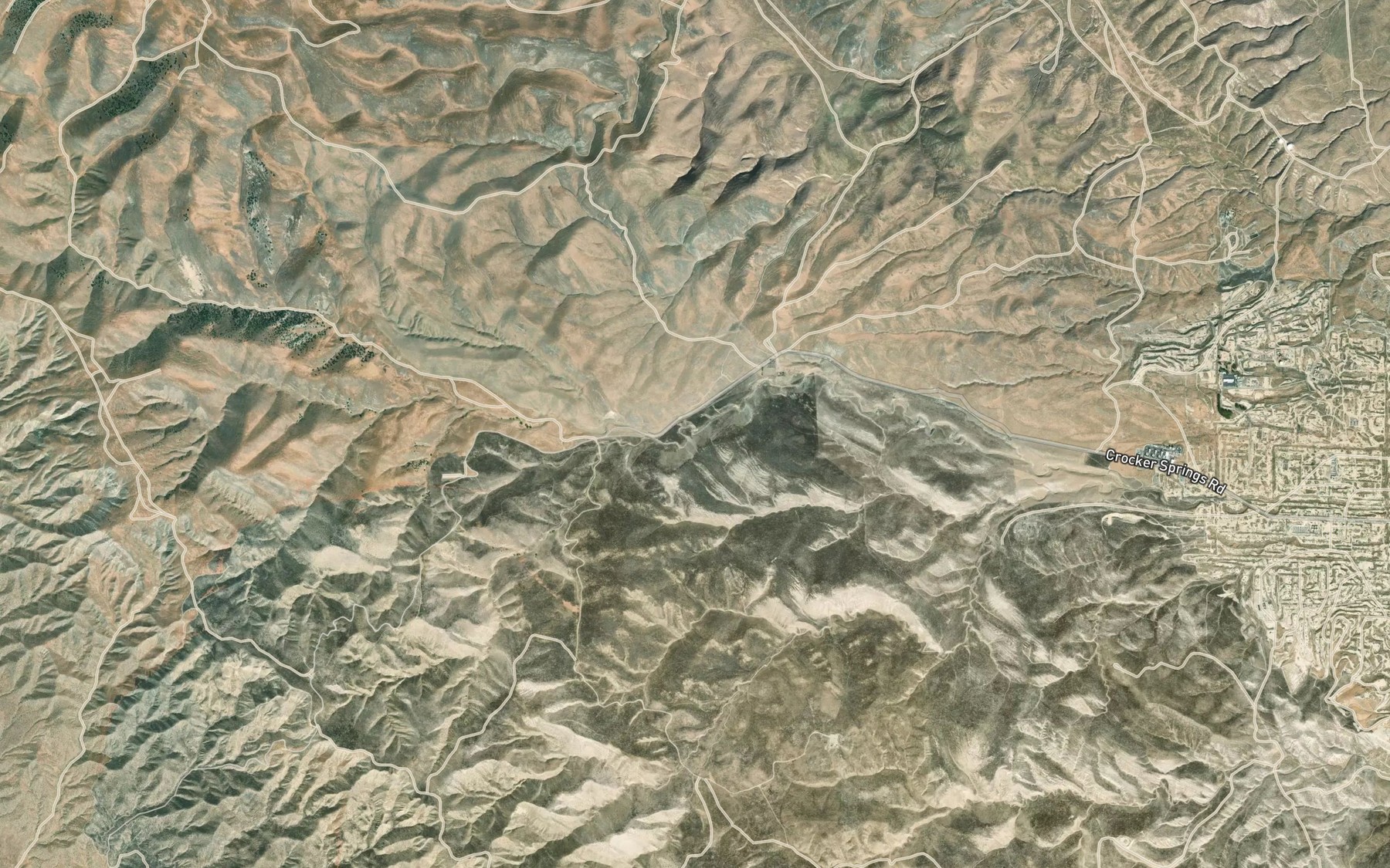 Satellite map of the Crocker Spring