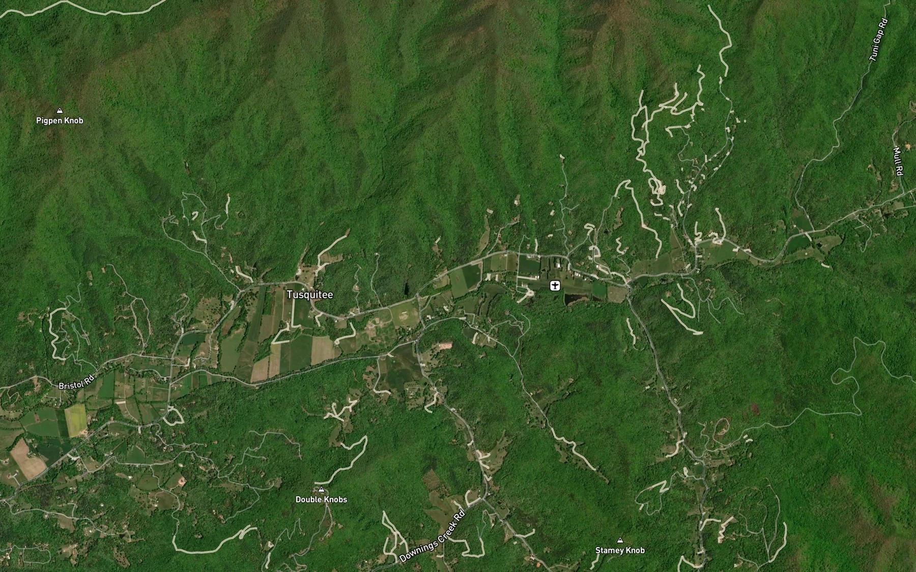 Satellite map of the Church Branch