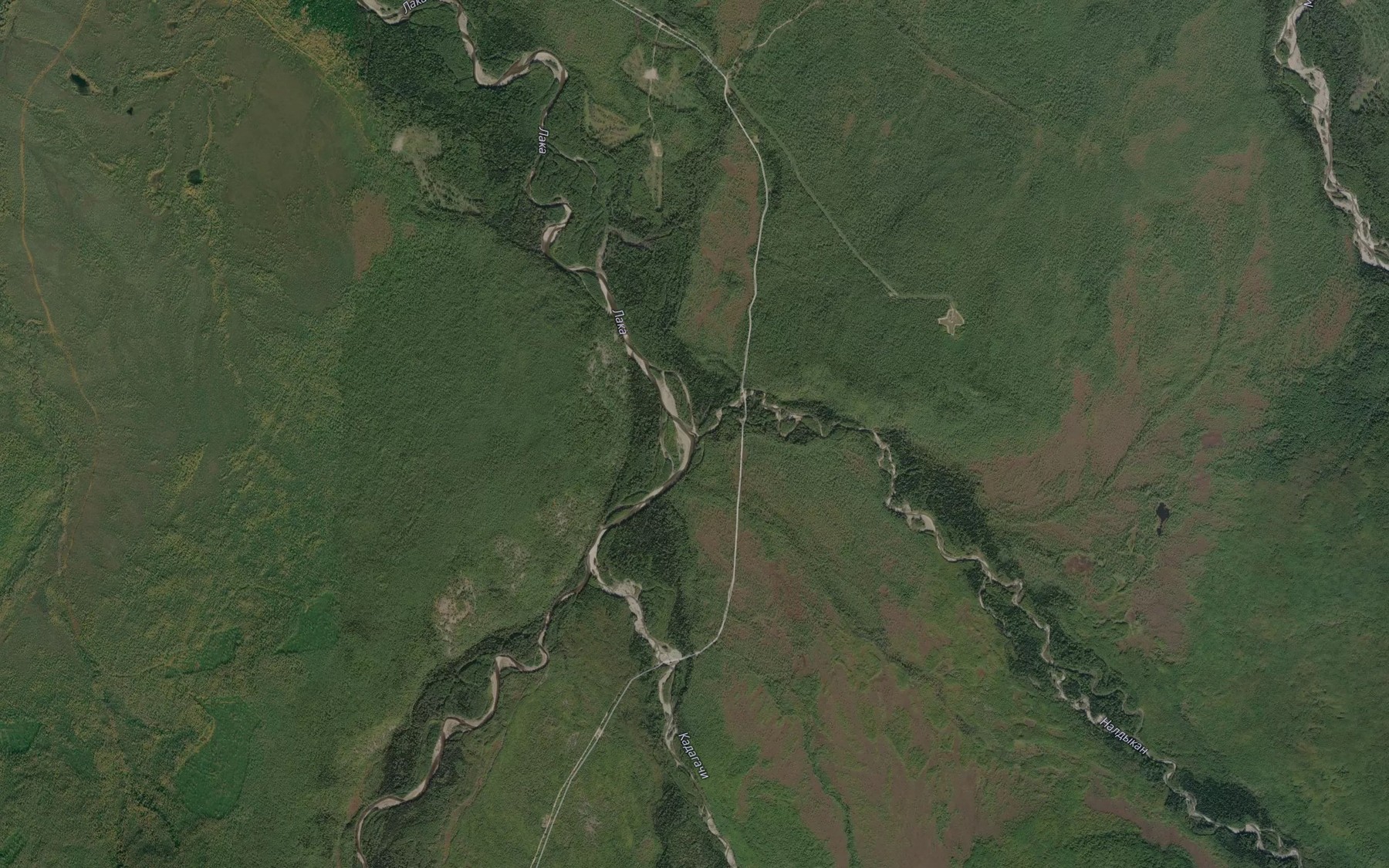 Satellite map of the Naldykan