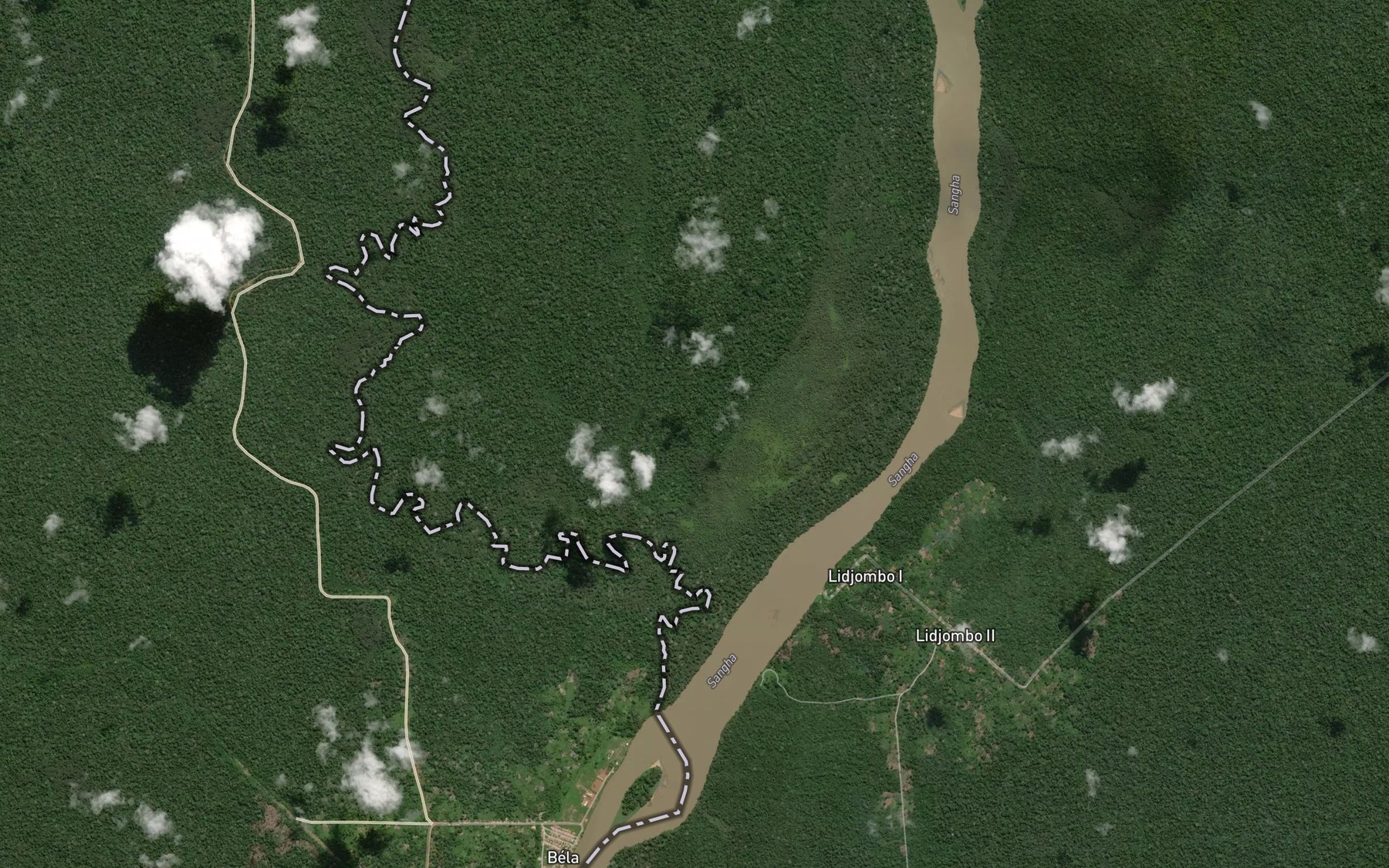 Satellite map of the Mombi