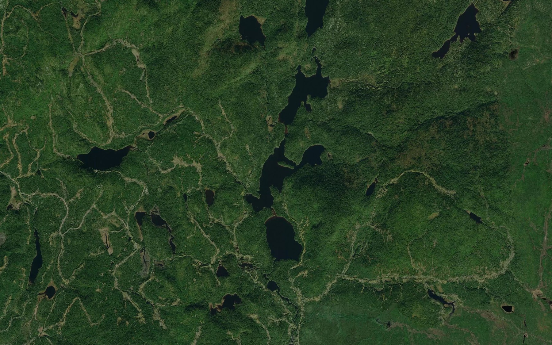 Satellite map of the Lac Boisvert