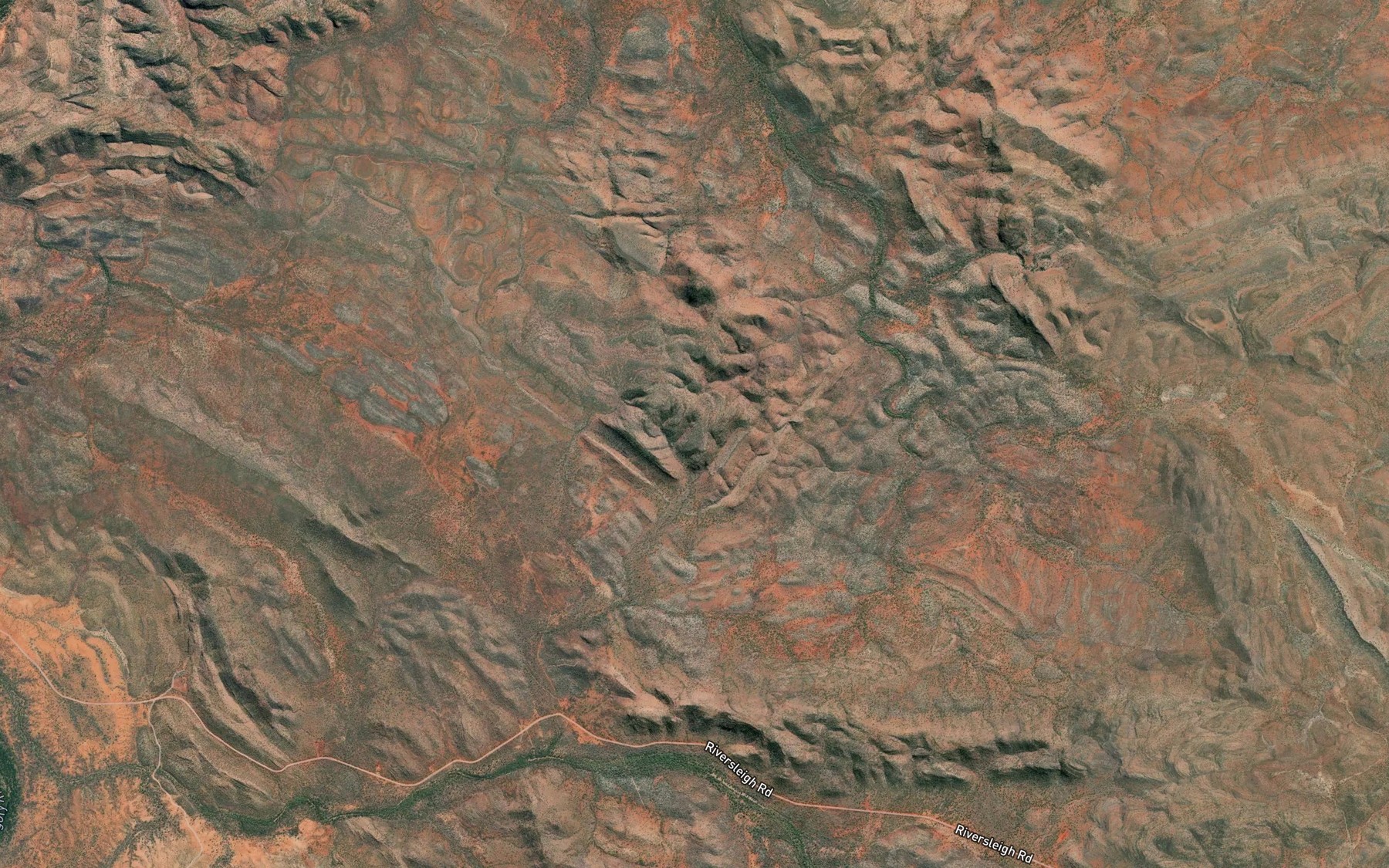 Satellite map of the Brenda Creek