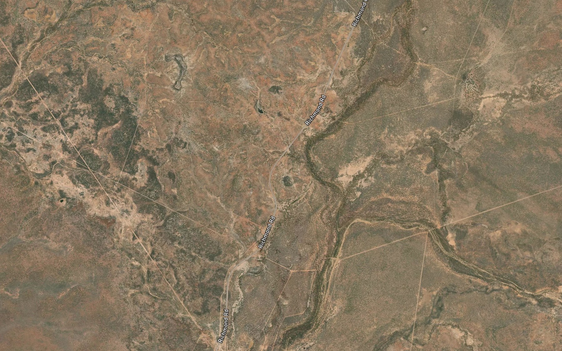 Satellite map of the Rifle Creek