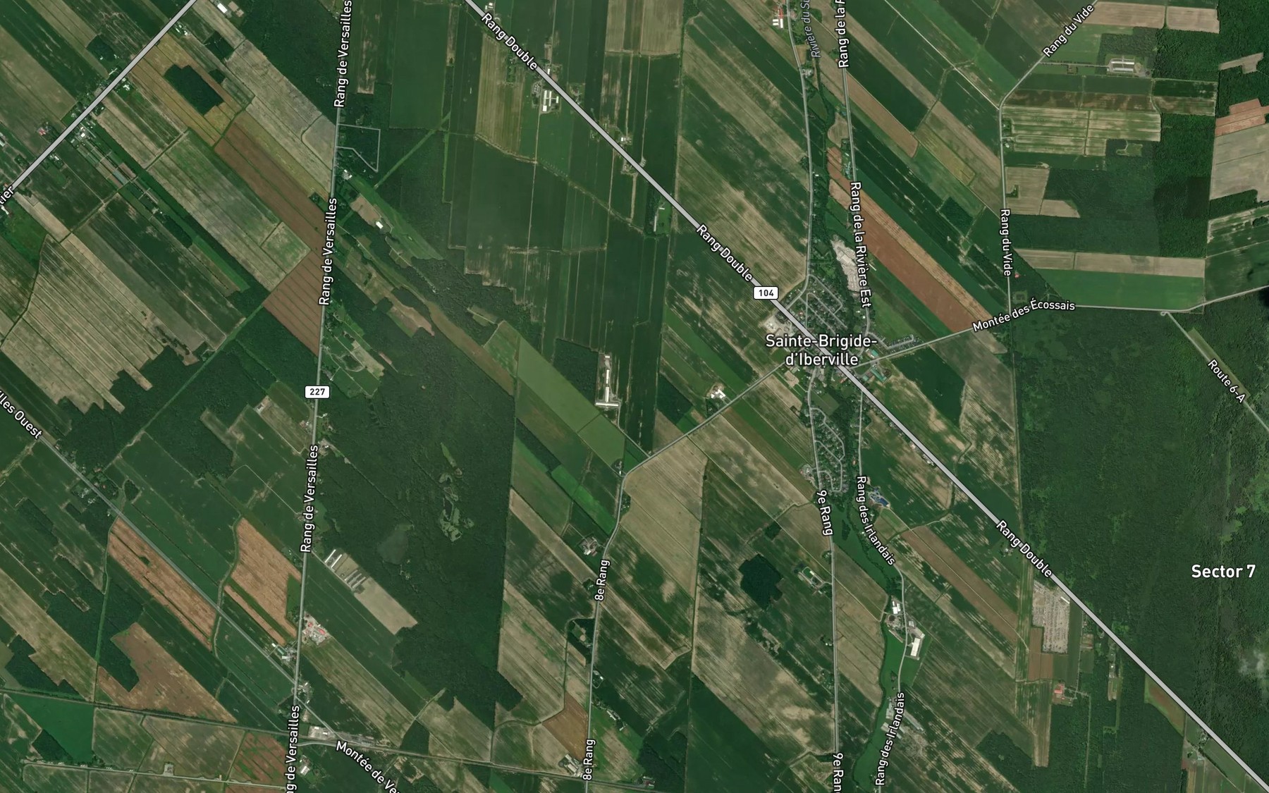 Satellite map of the Ruisseau Bonneau