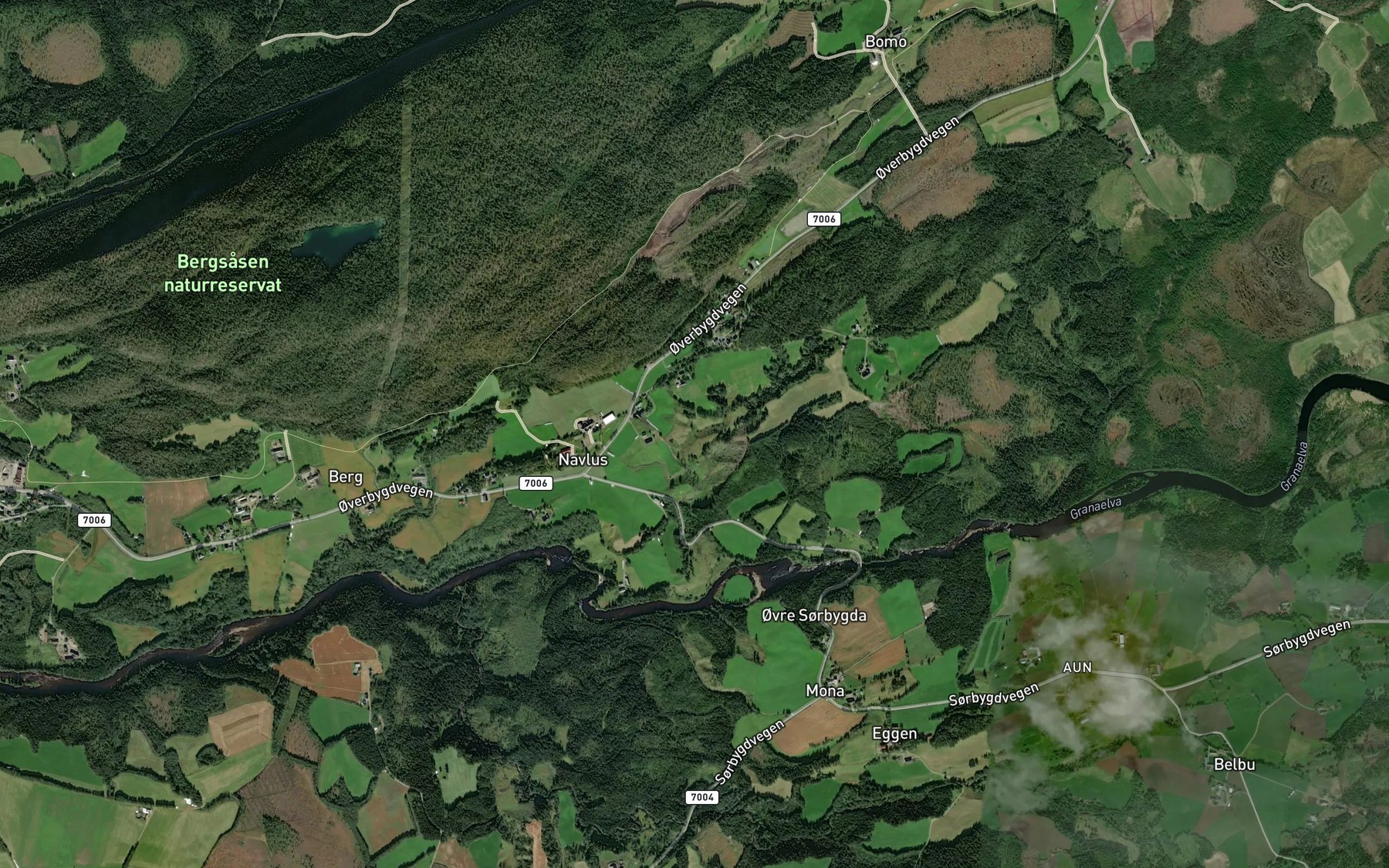 Satellite map of the Reiarbekken