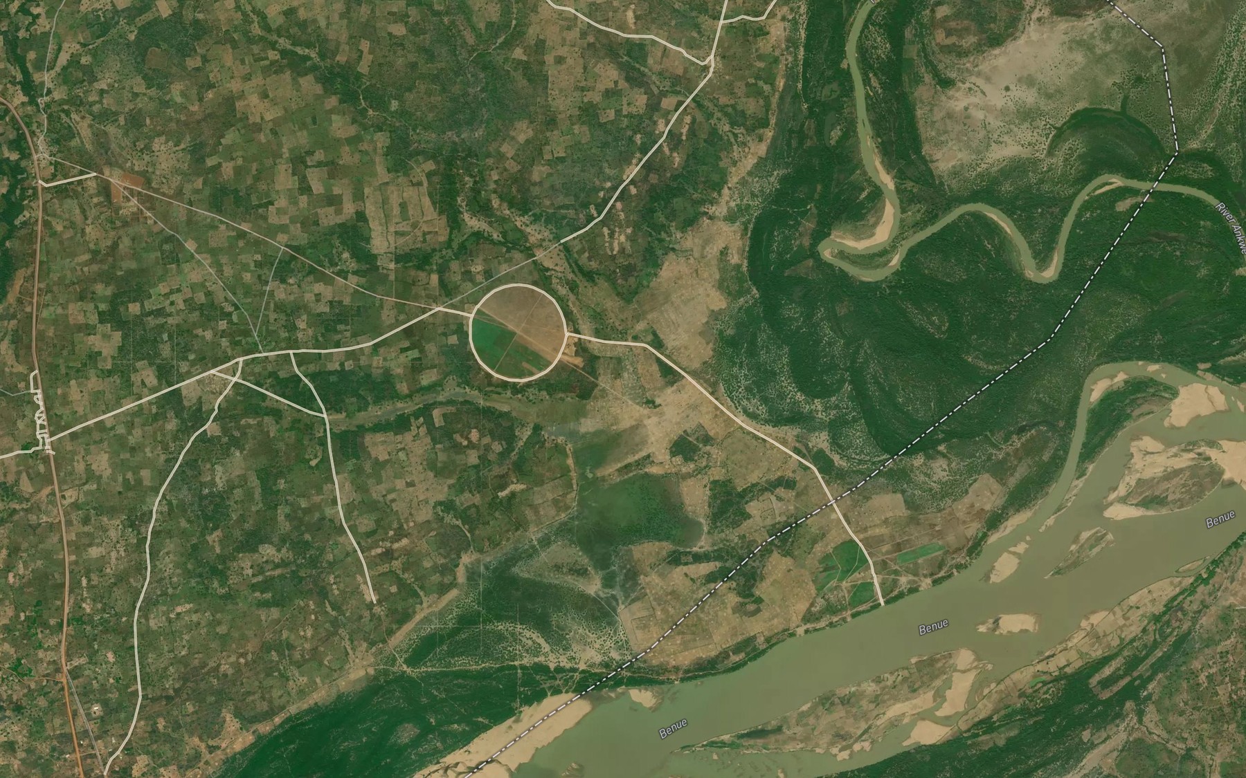 Satellite map of the RiverAmatsahi