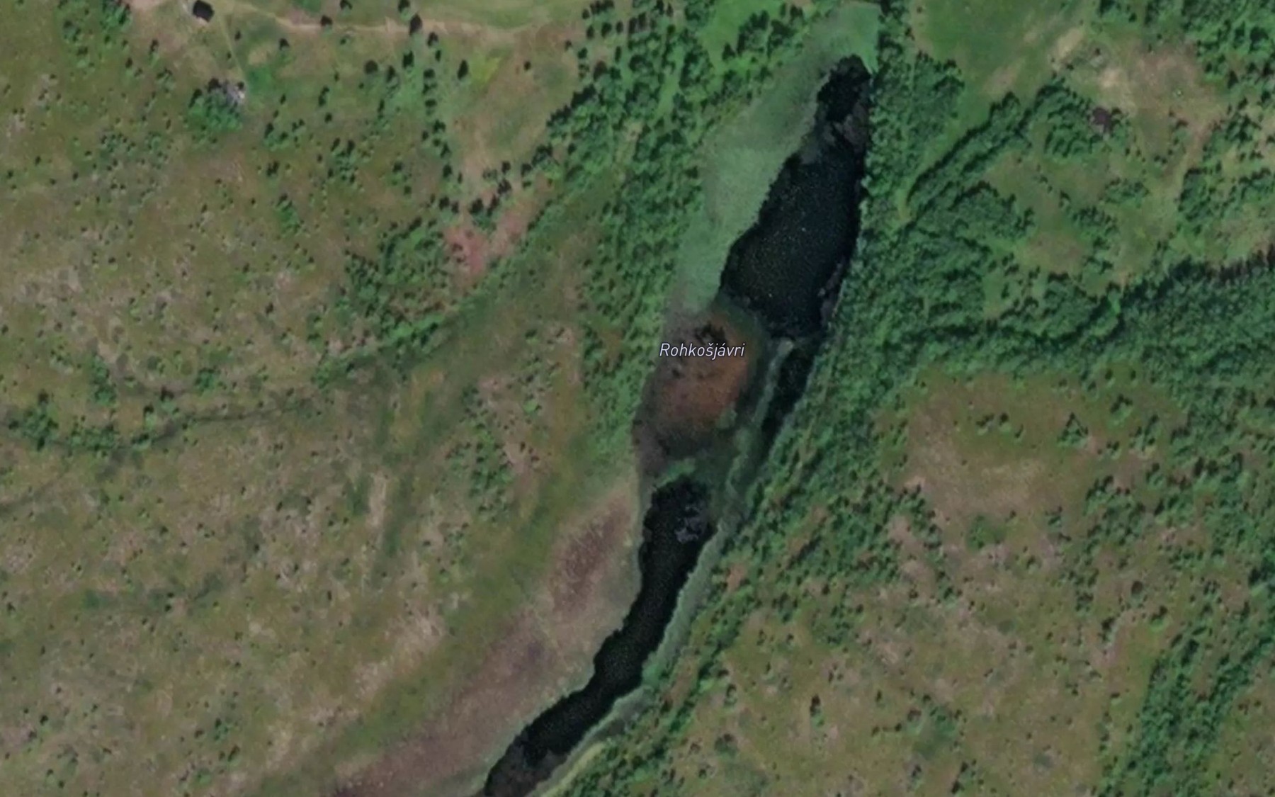 Satellite map of the Rakkusjavri