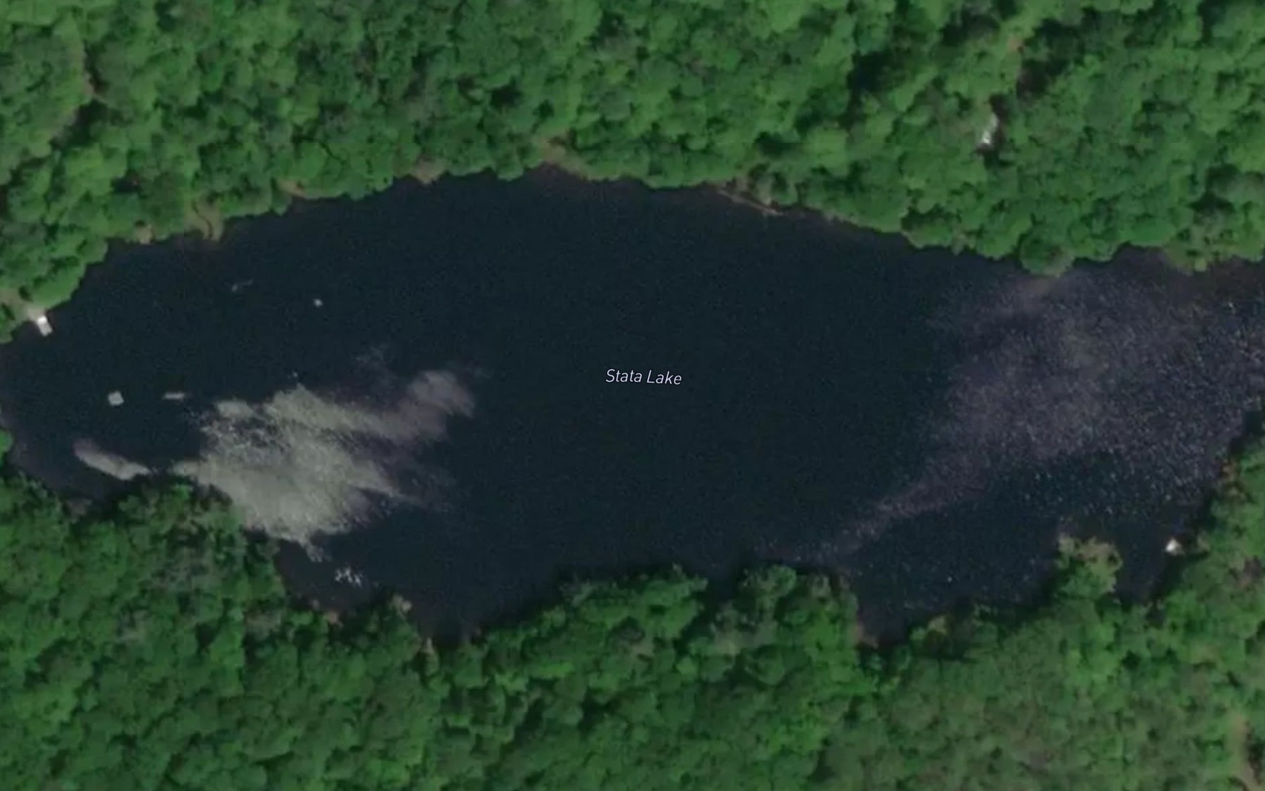 Satellite map of the Stata Lake