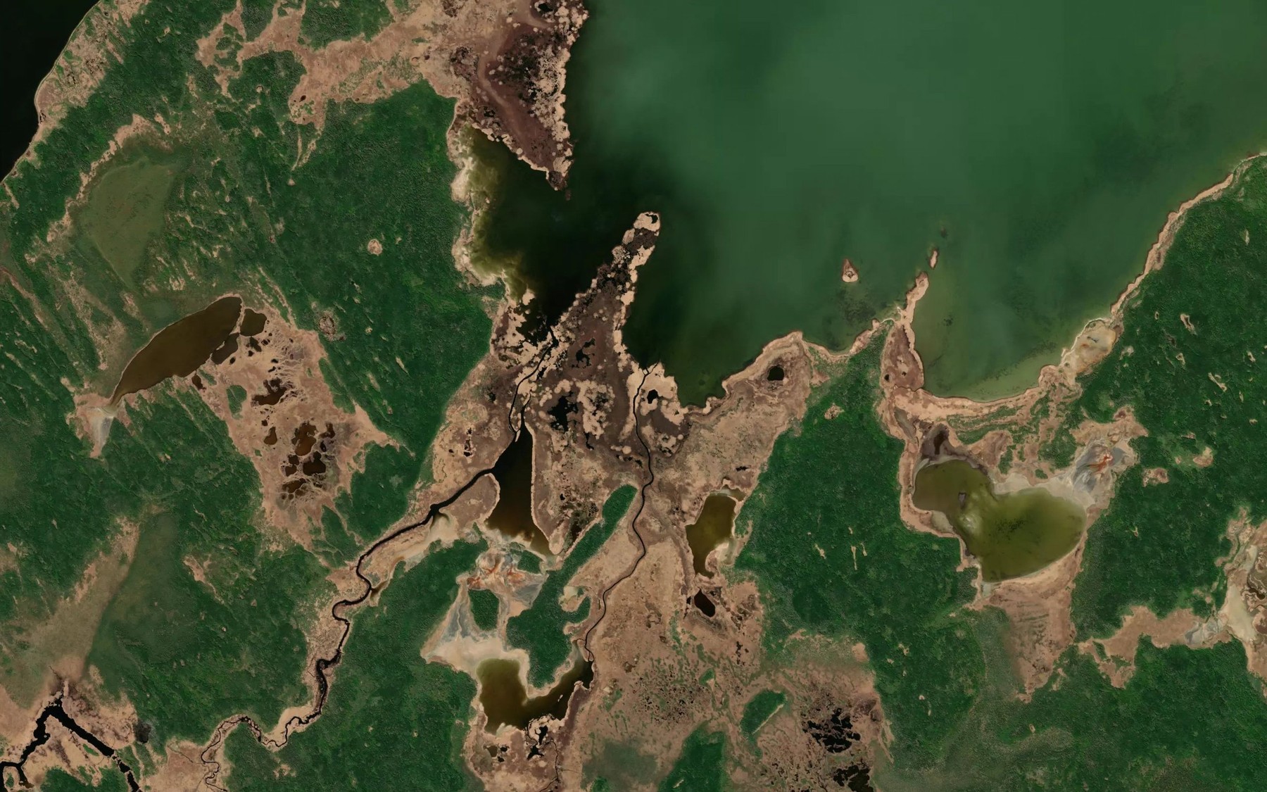 Satellite map of the Lower Salt Creek