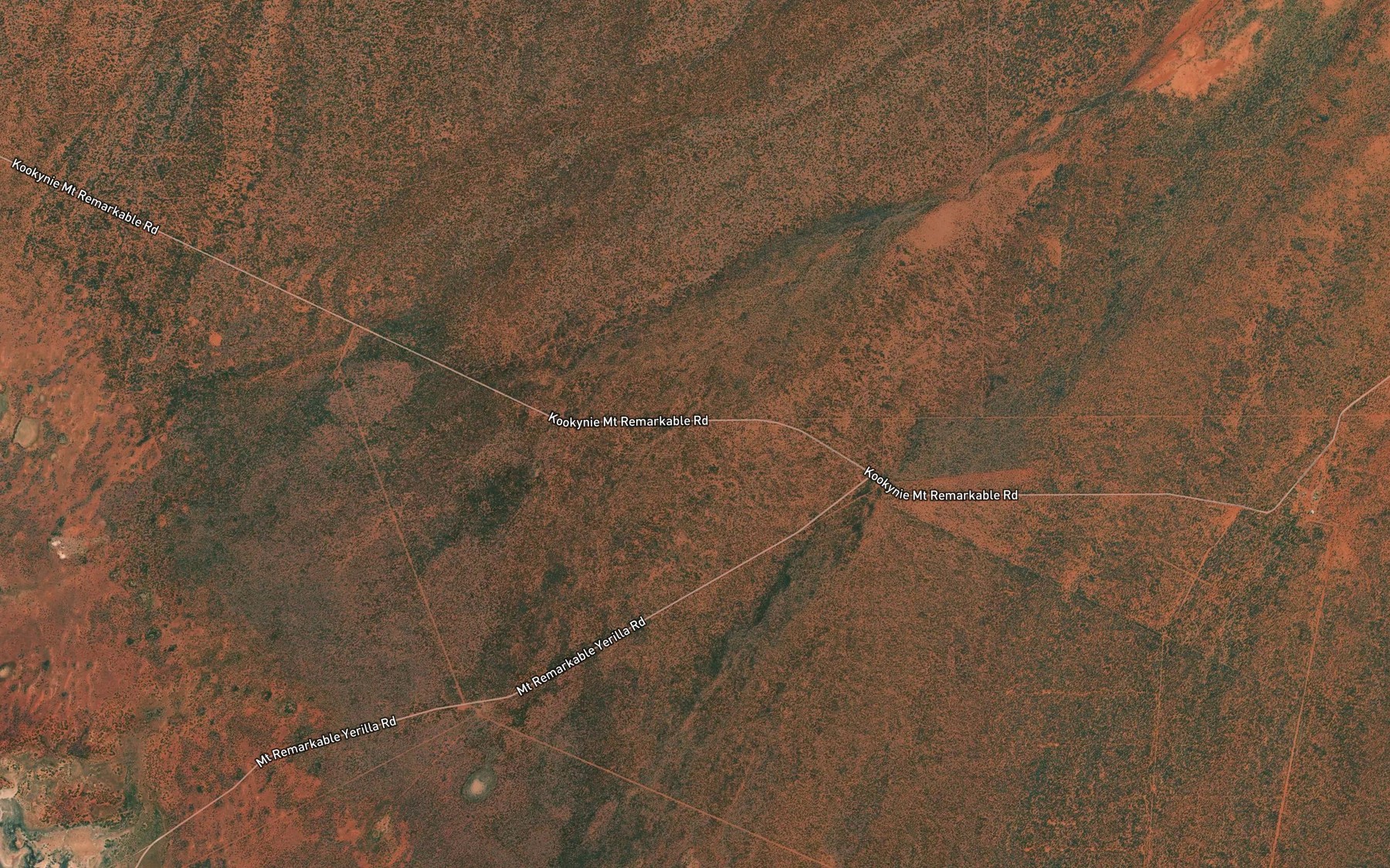 Satellite map of the Bunjarra Creek