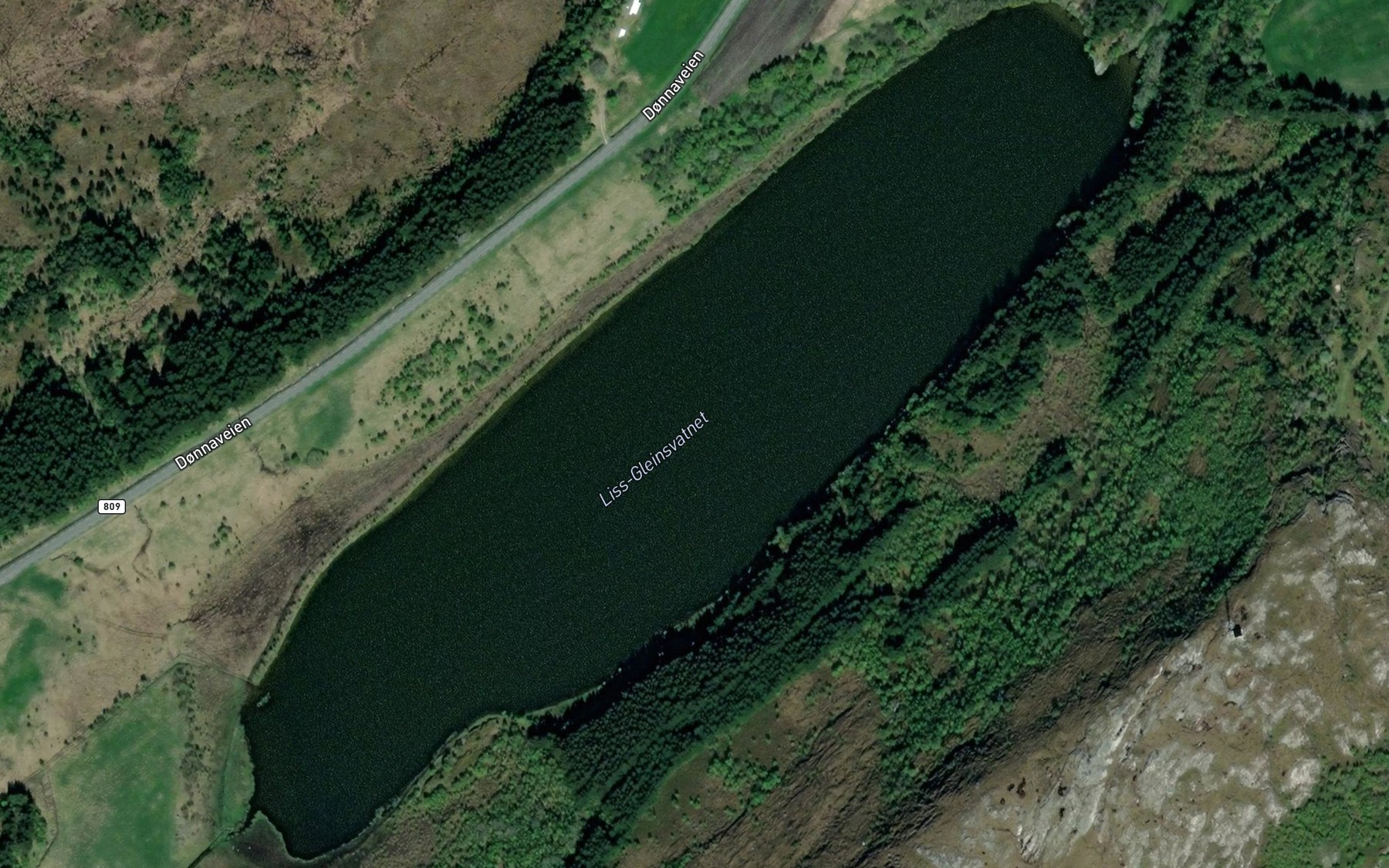 Satellite map of the Liss-Gleinsvatnet