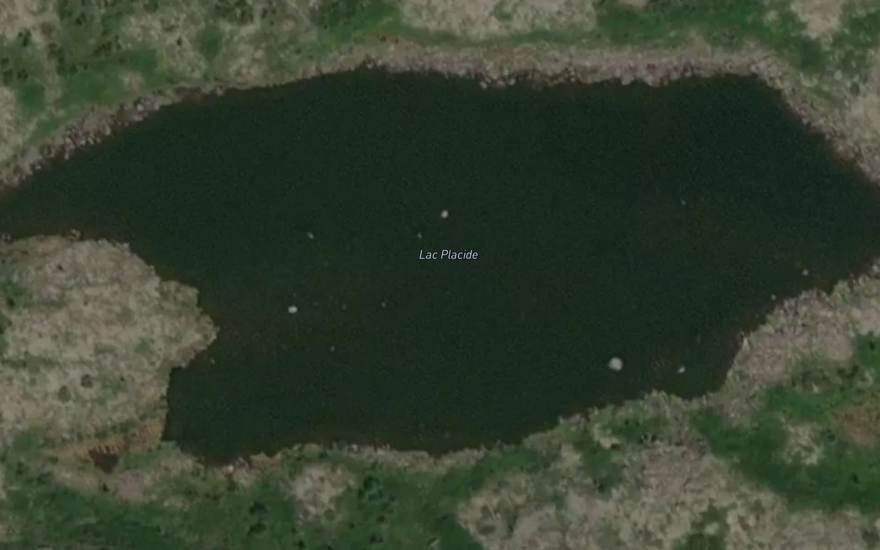 Satellite map of the Lac Placide