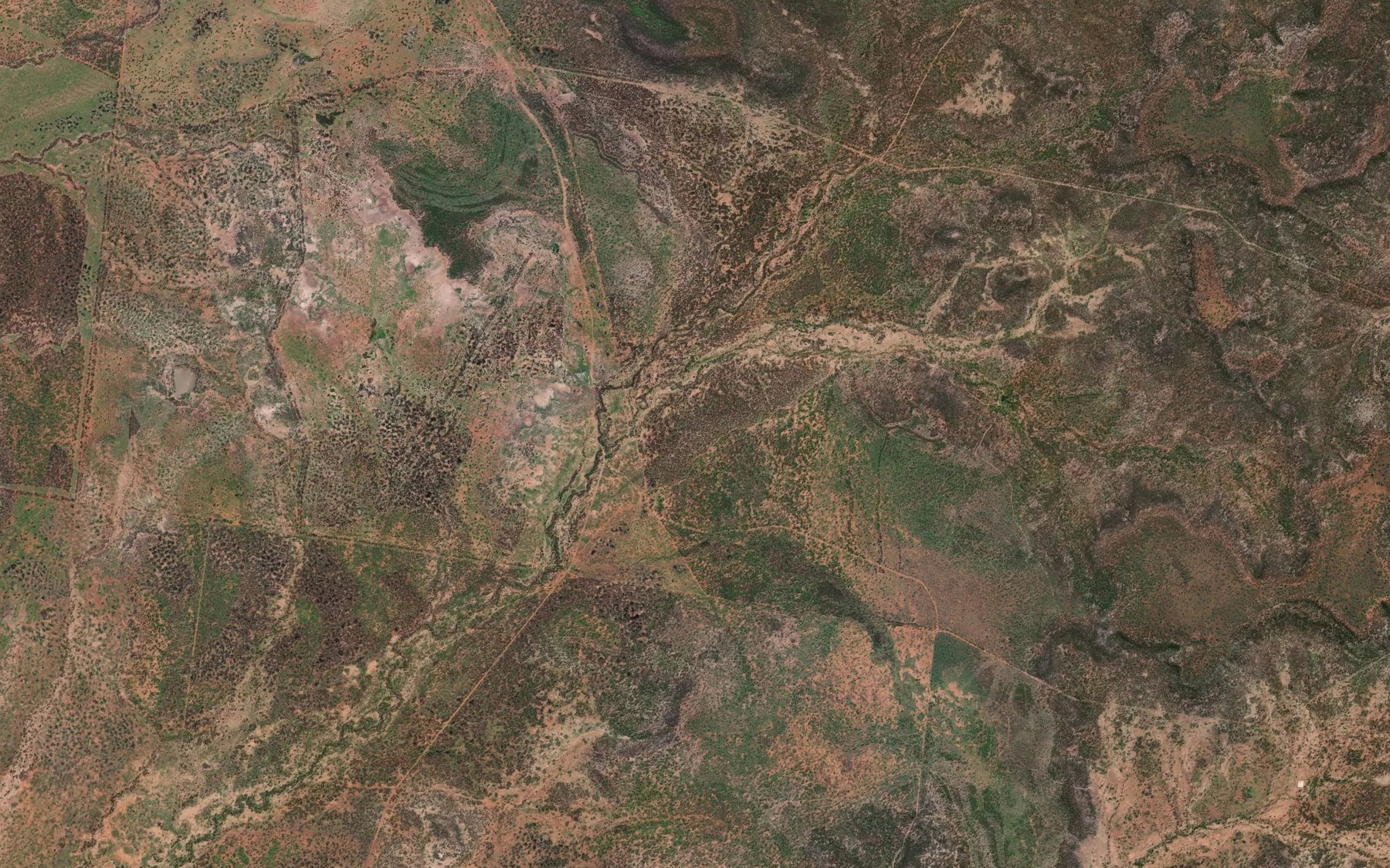 Satellite map of the Sunrise Creek