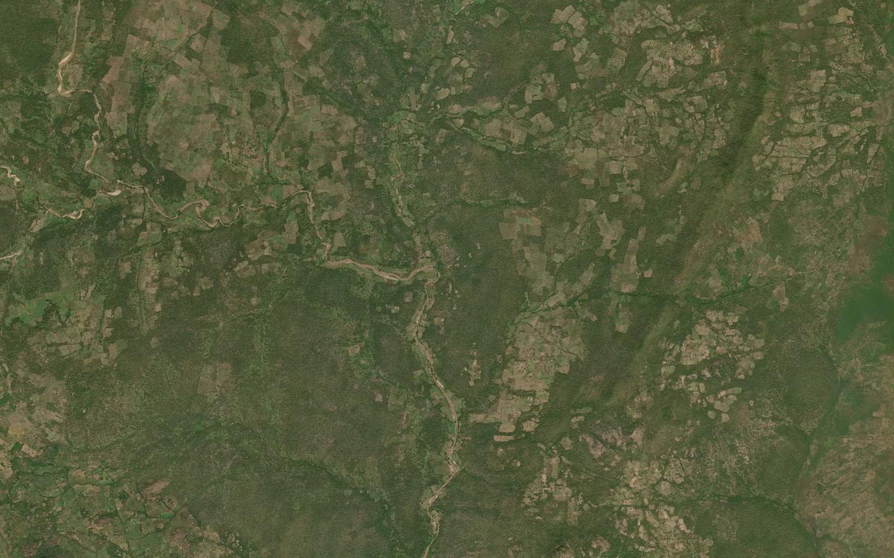 Satellite map of the Fro River