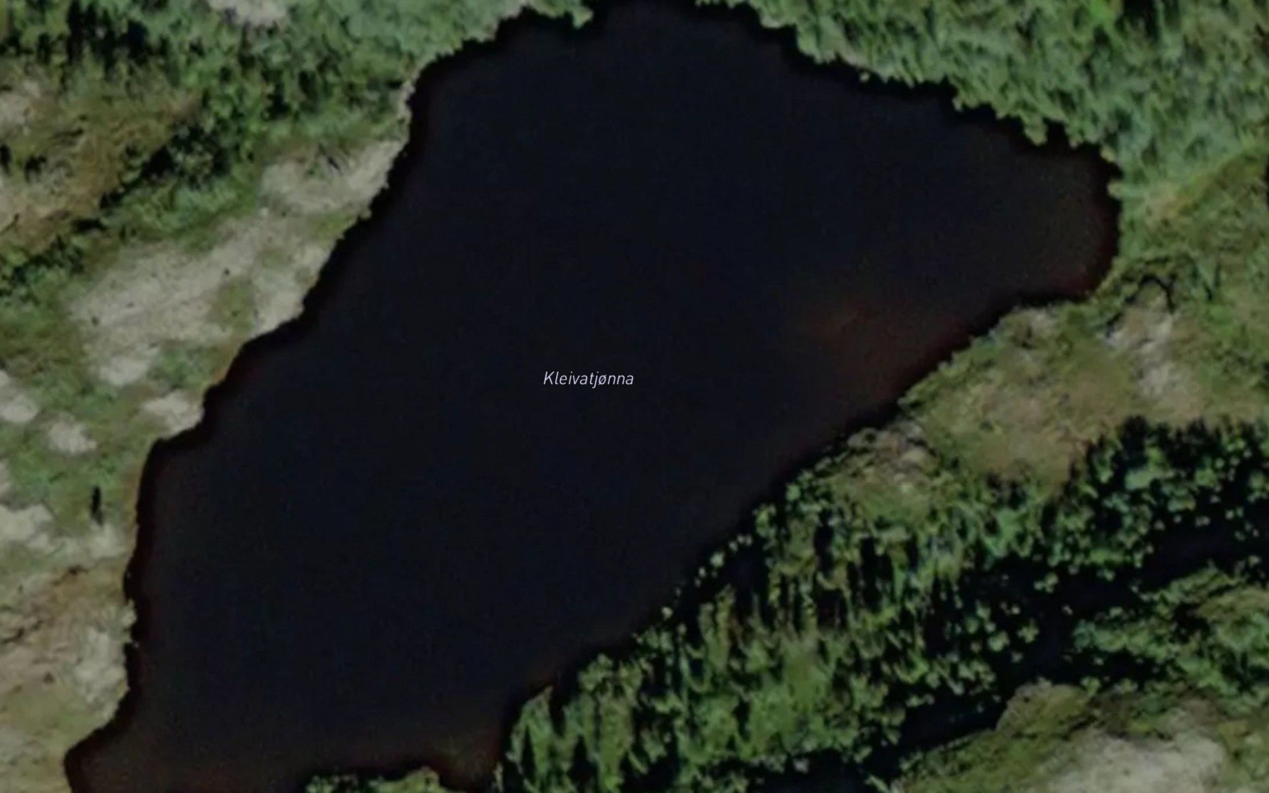 Satellite map of the Kleivatjorna