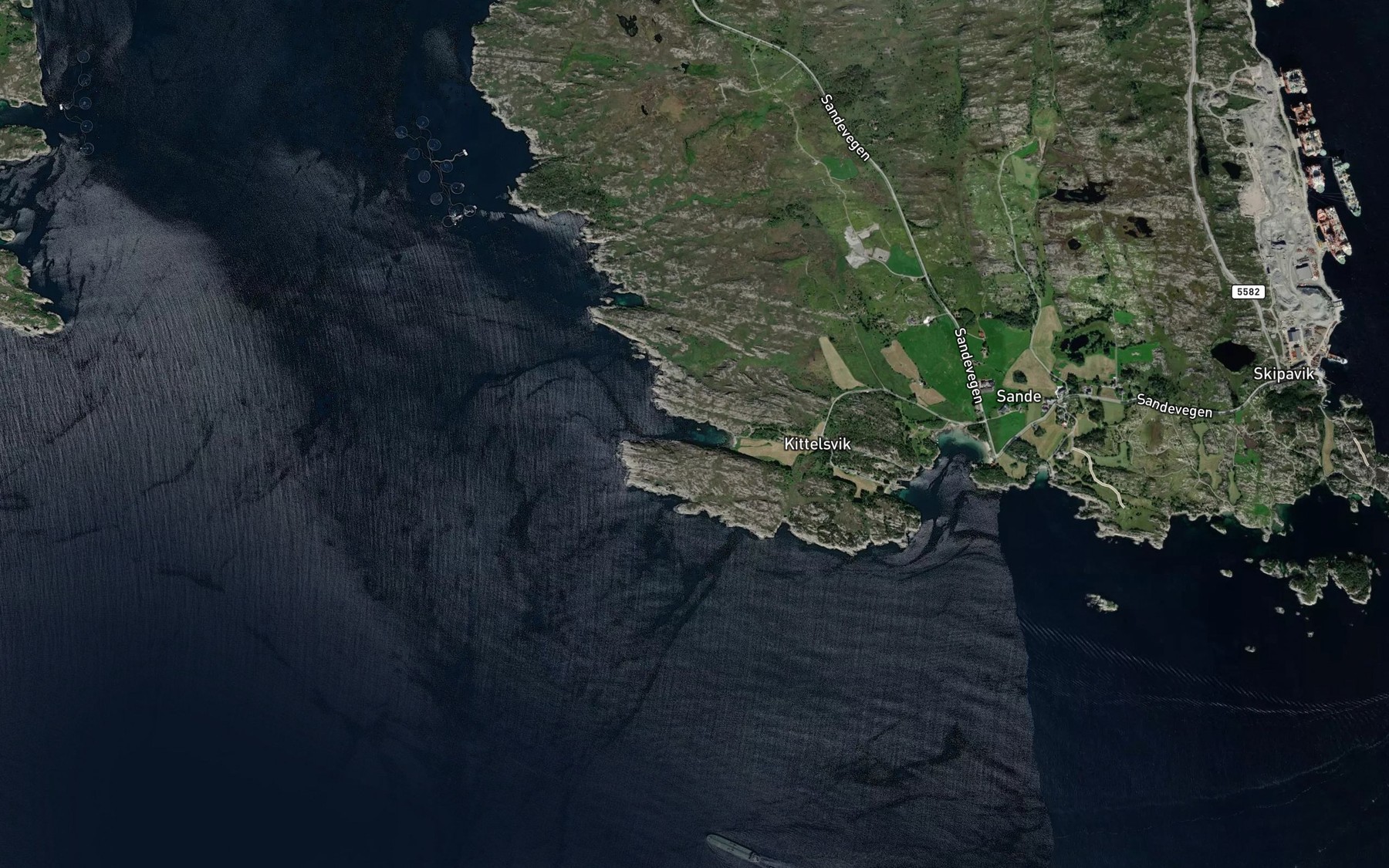 Satellite map of the Kittelsvika