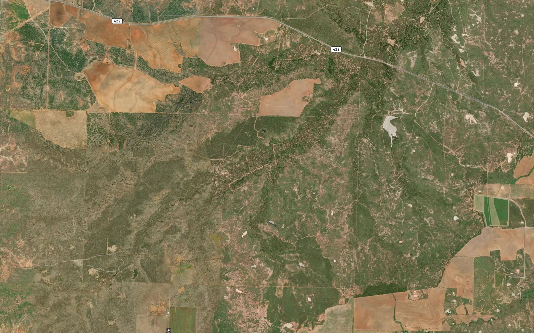 Satellite map of the Cope Branch